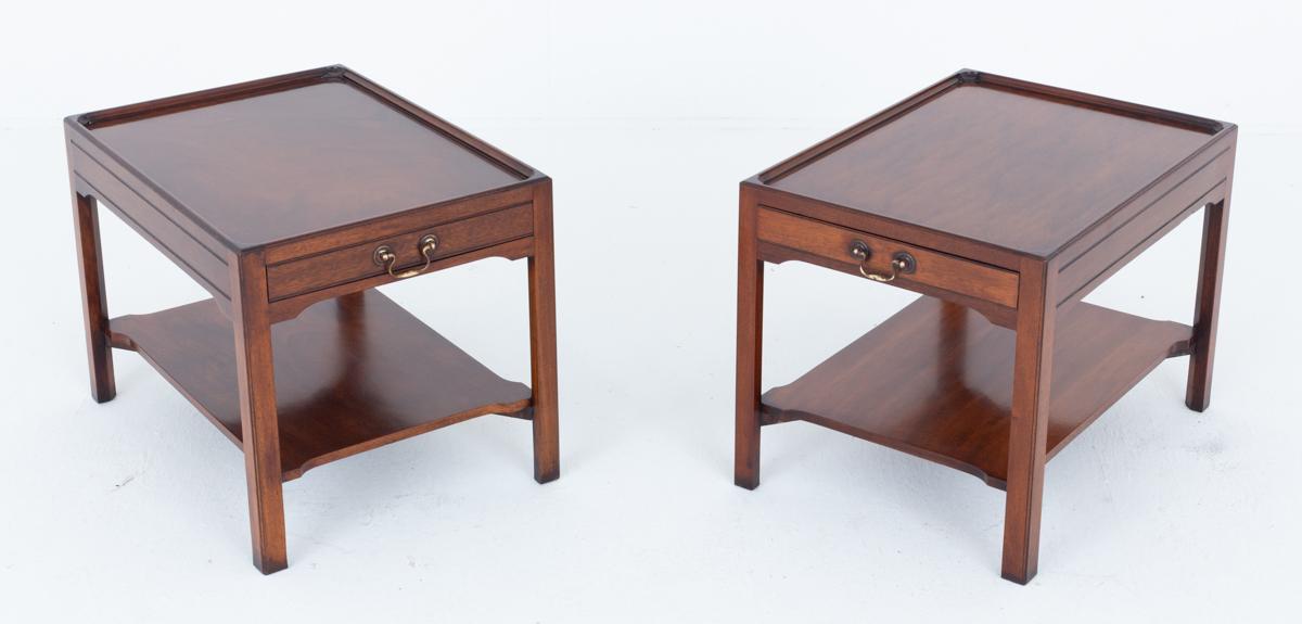 Pair of Mahogany End Tables (1 of 6)