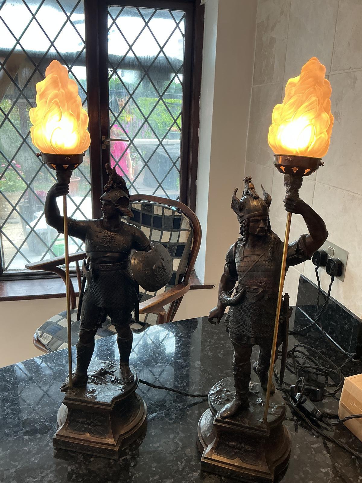 Pair 19 Century Roman Legionaries Lights (1 of 6) Pair 19 Century Roman Legionaries Lights (1 of 6)