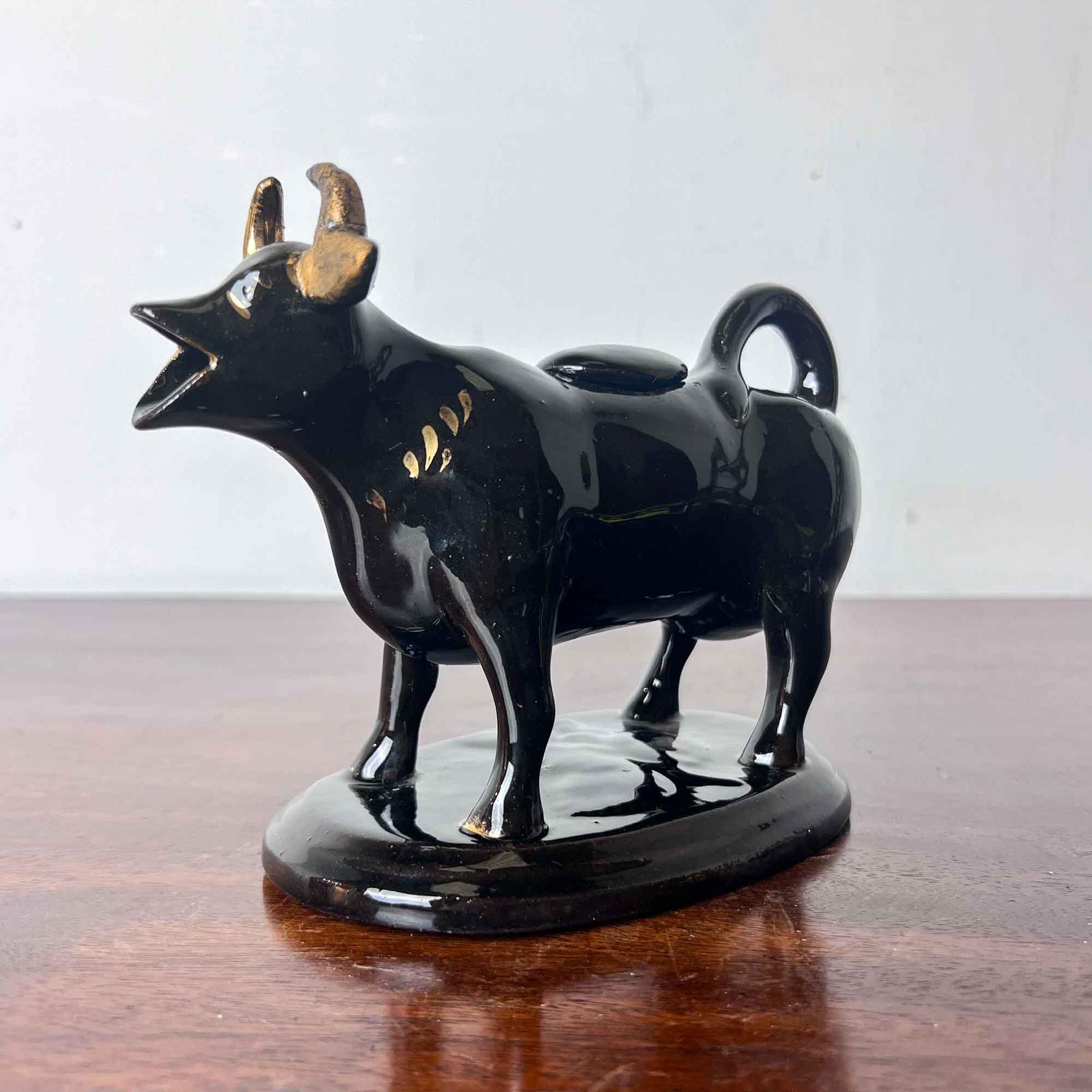 Antique Jackfield Pottery Black Cow Creamer (1 of 10) Antique Jackfield Pottery Black Cow Creamer (1 of 10)