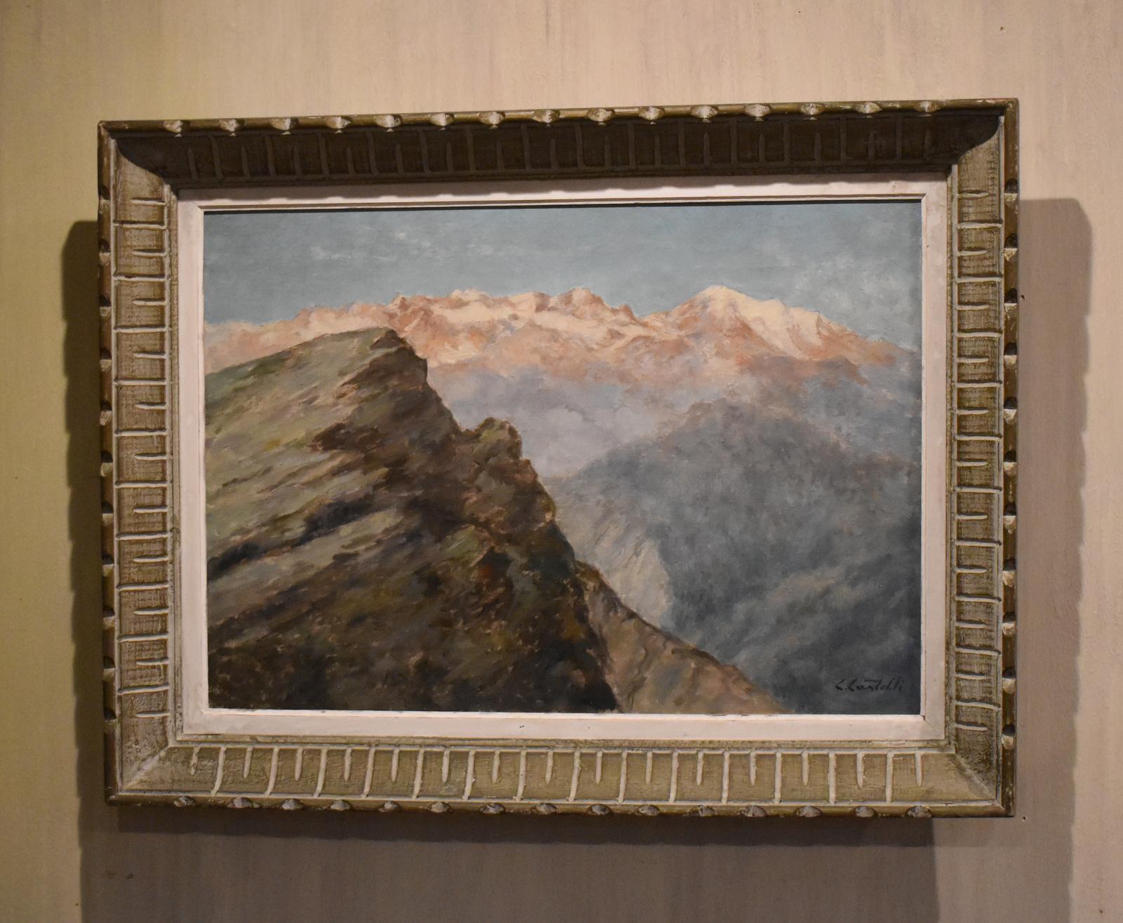 Mountain Landscape Oil Painting by Clement Castelli 1870-1959 (1 of 8) Mountain Landscape Oil Painting by Clement Castelli 1870-1959 (1 of 8)