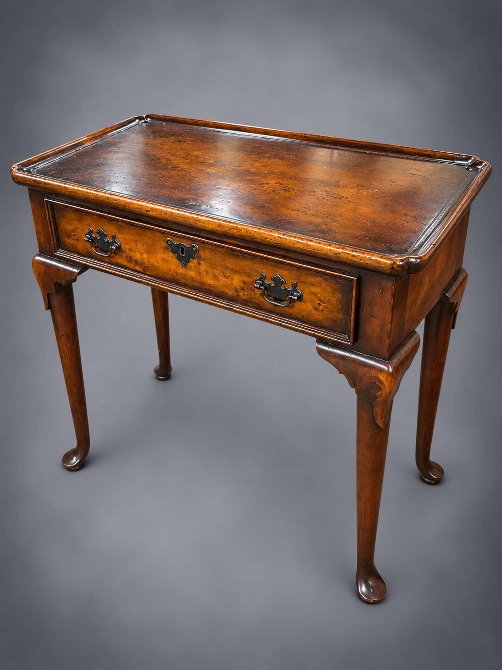 Antique Walnut Side Table with Drawer (1 of 5) Antique Walnut Side Table with Drawer (1 of 5)