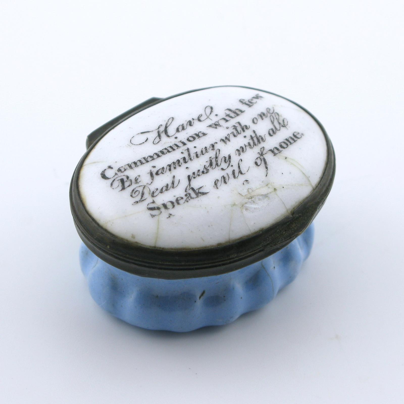 18th Century South Staffordshire Bilston Enamel Patch Box c.1780 (1 of 10)