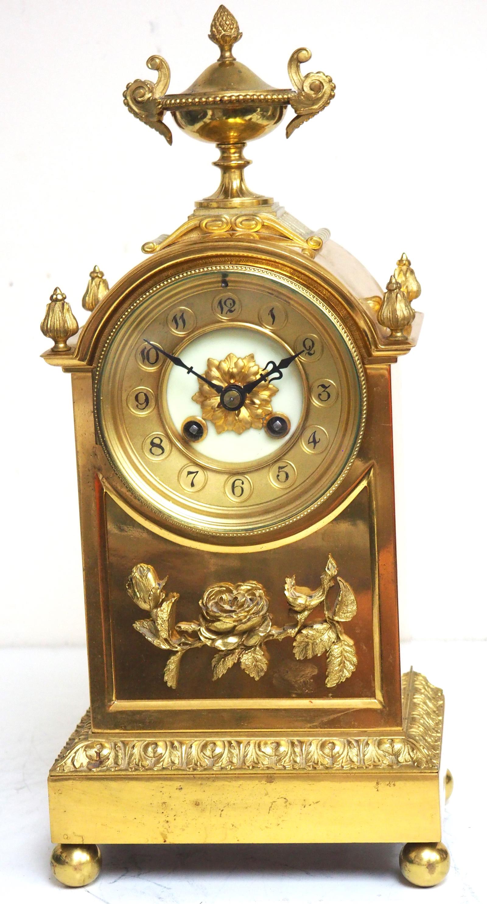 French Ormolu Bronze Mantel Clock c.1900 (1 of 13) French Ormolu Bronze Mantel Clock c.1900 (1 of 13)