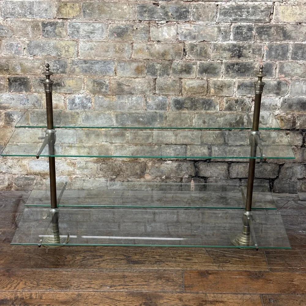 Antique Brass & Glass Countertop Display Shelving Unit (1 of 6) Antique Brass & Glass Countertop Display Shelving Unit (1 of 6)