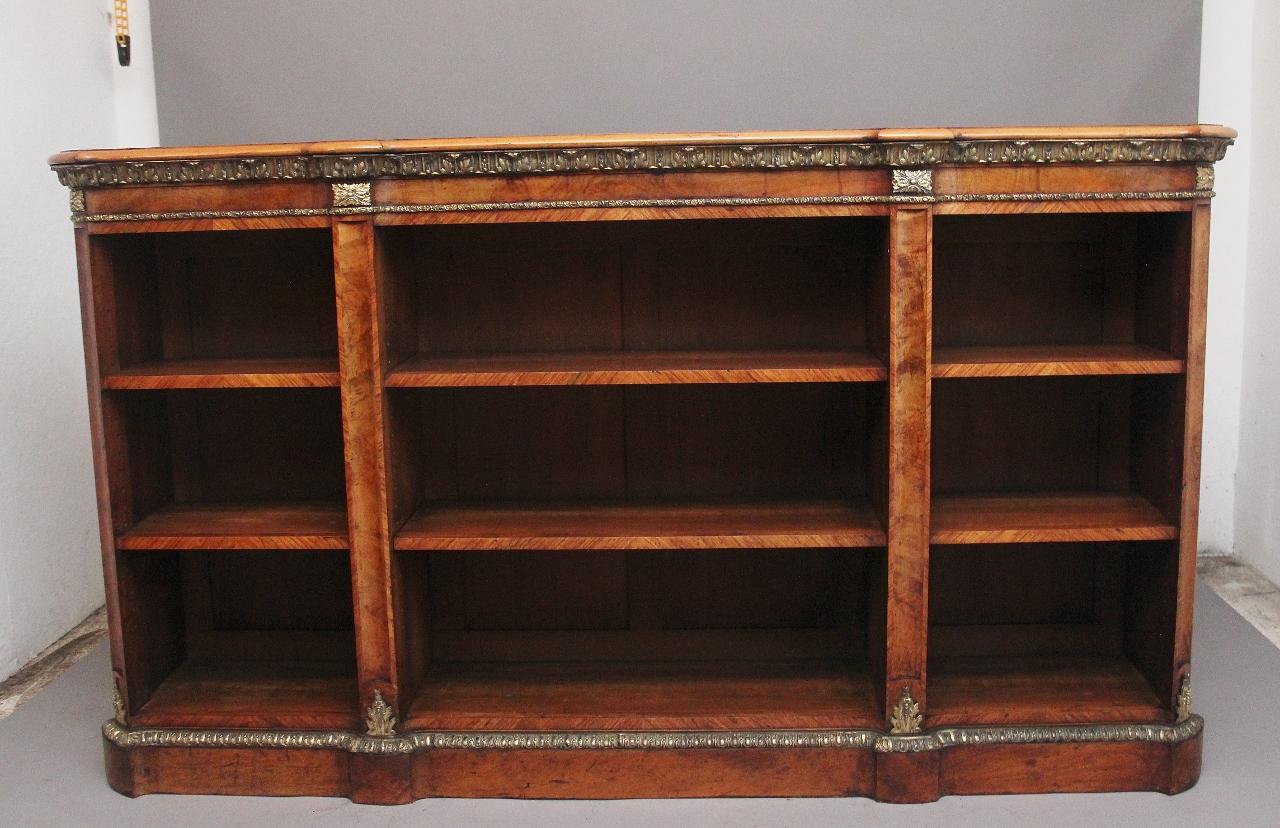 19th Century Walnut & Ormolu Open Bookcase by Johnstone & Jeanes (1 of 16)