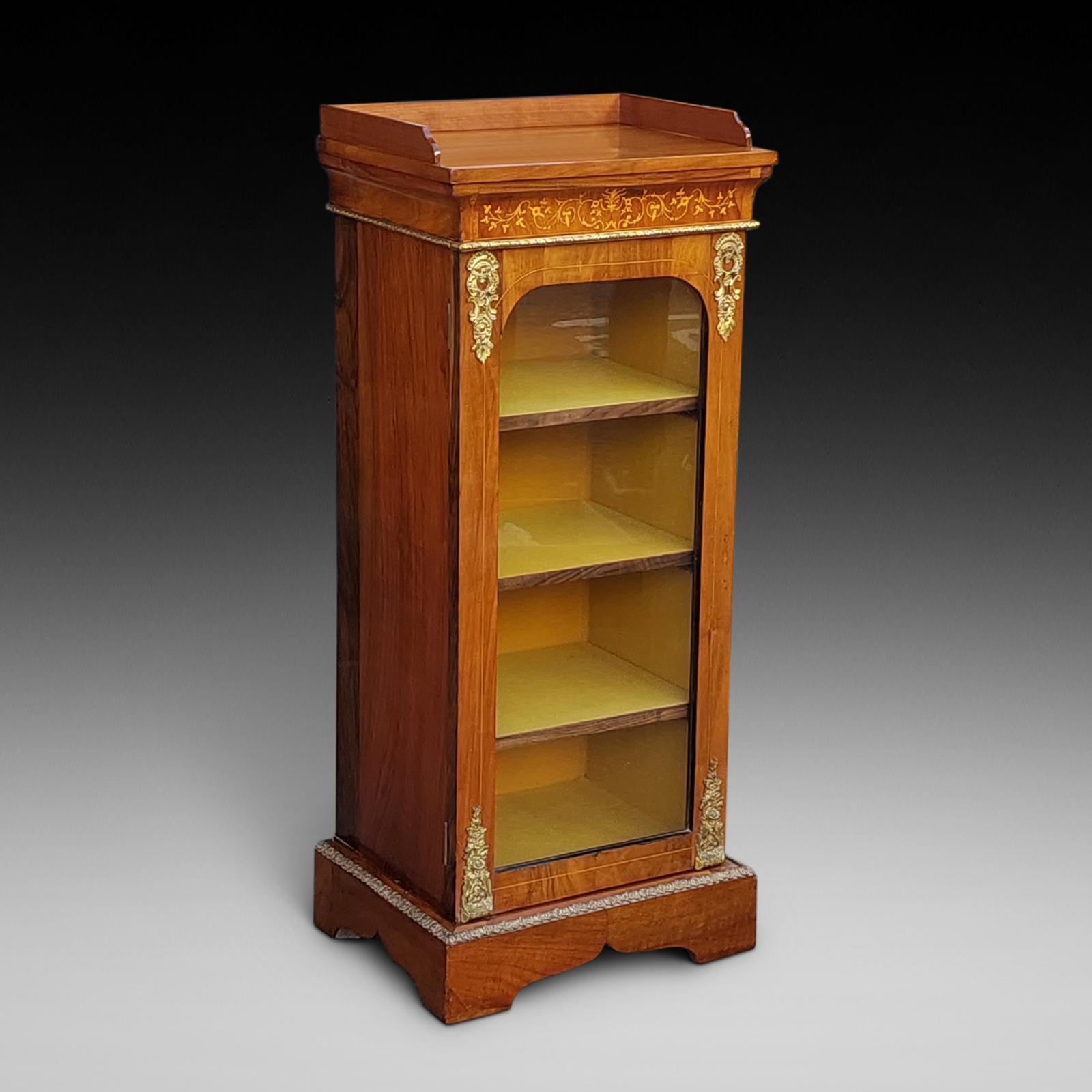 Small Victorian Pedestal Pier Cabinet (1 of 6)