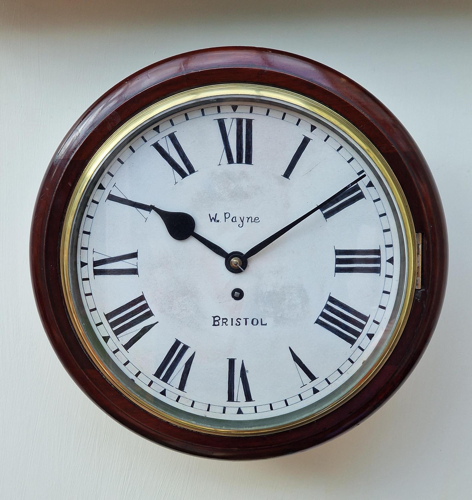 W Payne of Bristol Fusee Dial Wall Clock (1 of 4)
