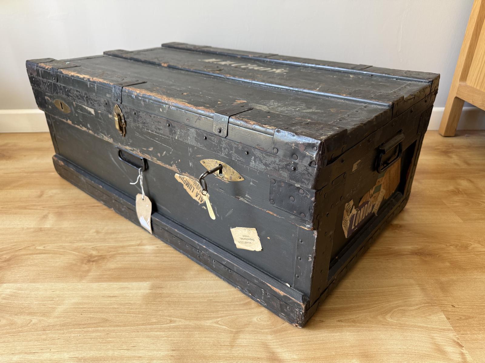 Vintage Marshalls Wooden Travel Trunk (1 of 9) Vintage Marshalls Wooden Travel Trunk (1 of 9)