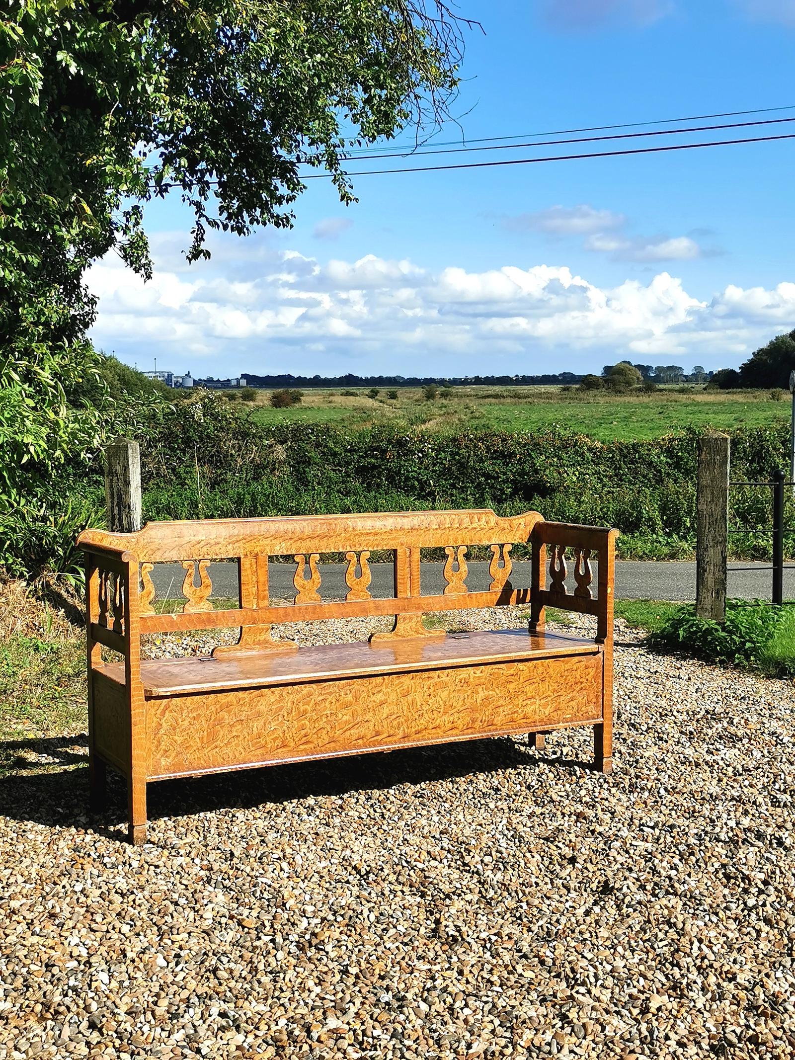 A Late 19th Century Eastern European Verandah Box Bench (1 of 1)