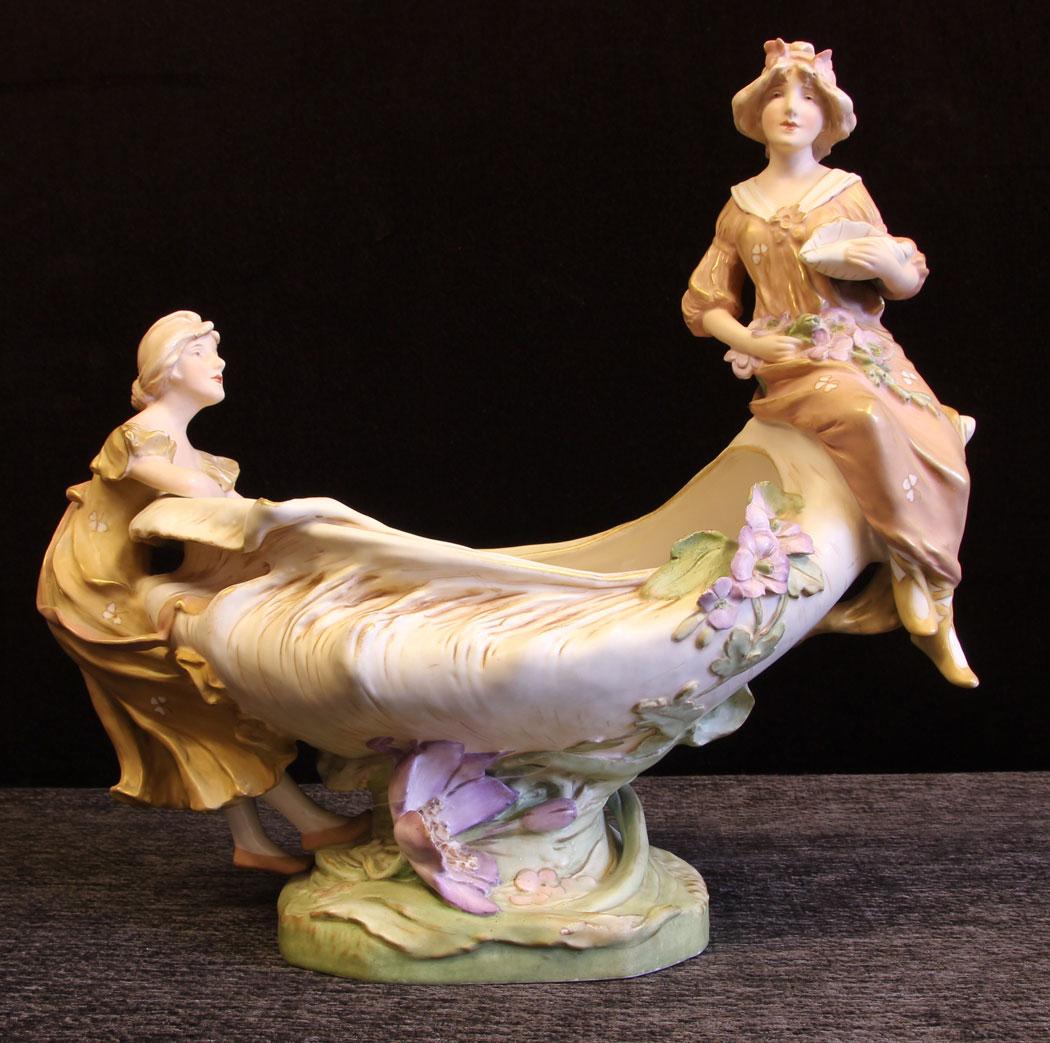 Antique Large Royal Dux Centre Piece (1 of 14)