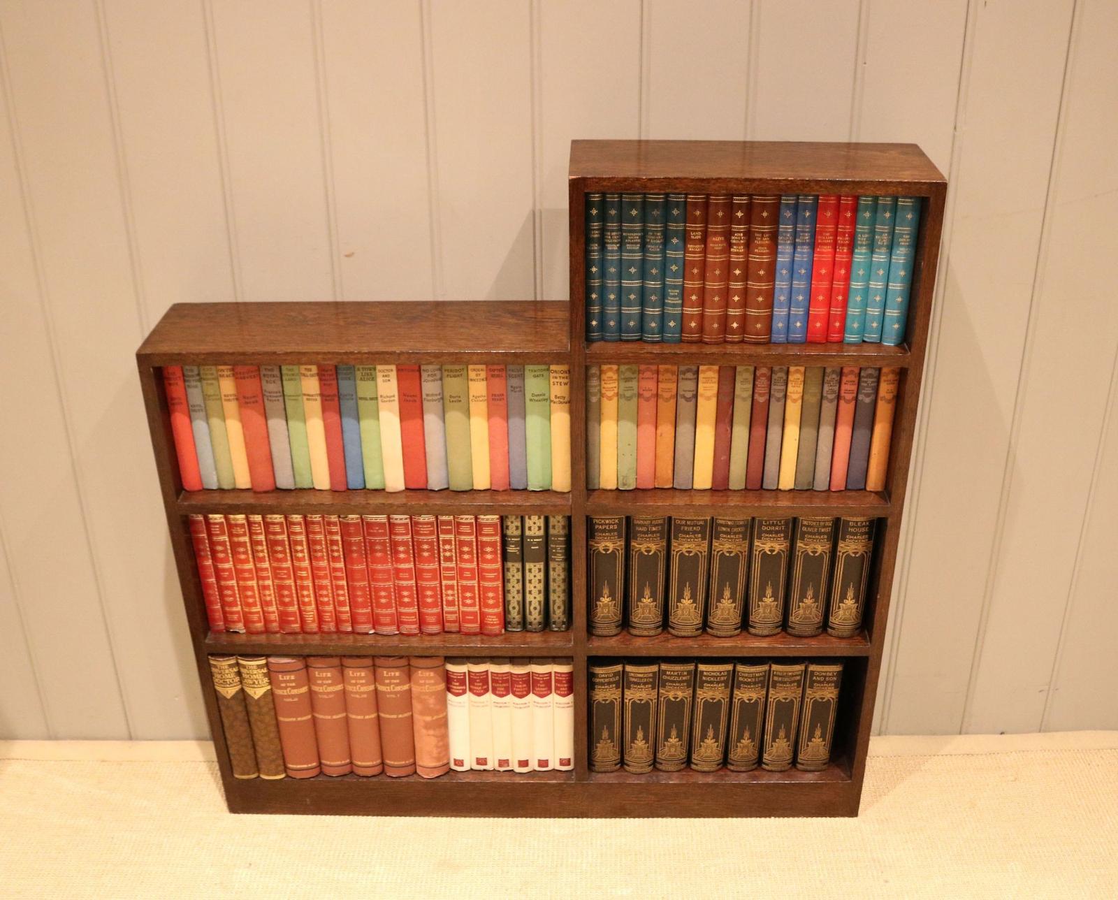 Art Deco Oak Open Sectional Bookcase (1 of 10) Art Deco Oak Open Sectional Bookcase (1 of 10)