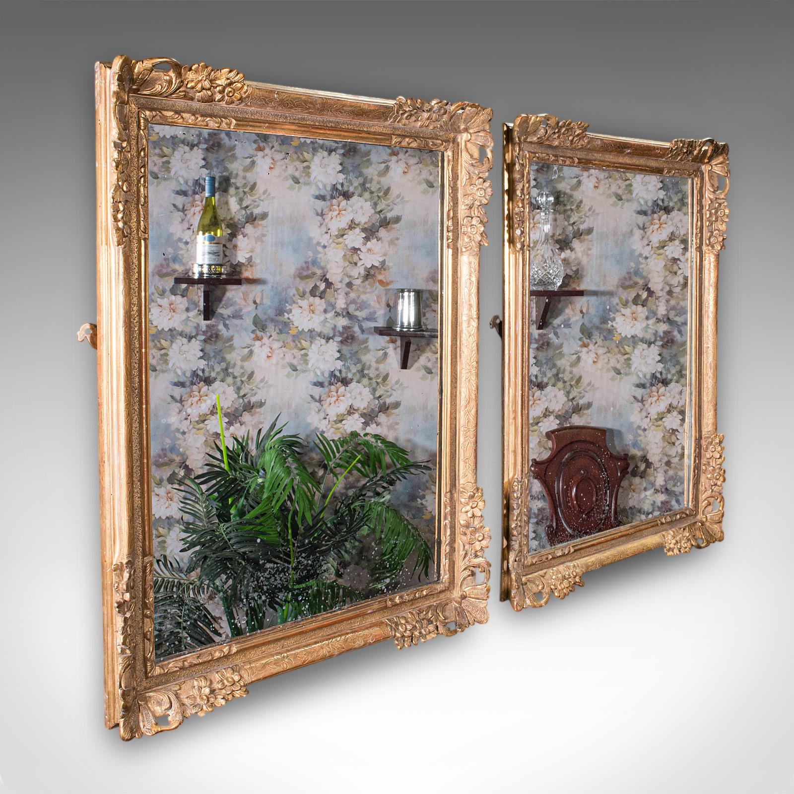Large Pair of Antique Wall Mirrors, English, Giltwood, Dressing, Valet - Regency (1 of 10) Large Pair of Antique Wall Mirrors, English, Giltwood, Dressing, Valet - Regency (1 of 10)
