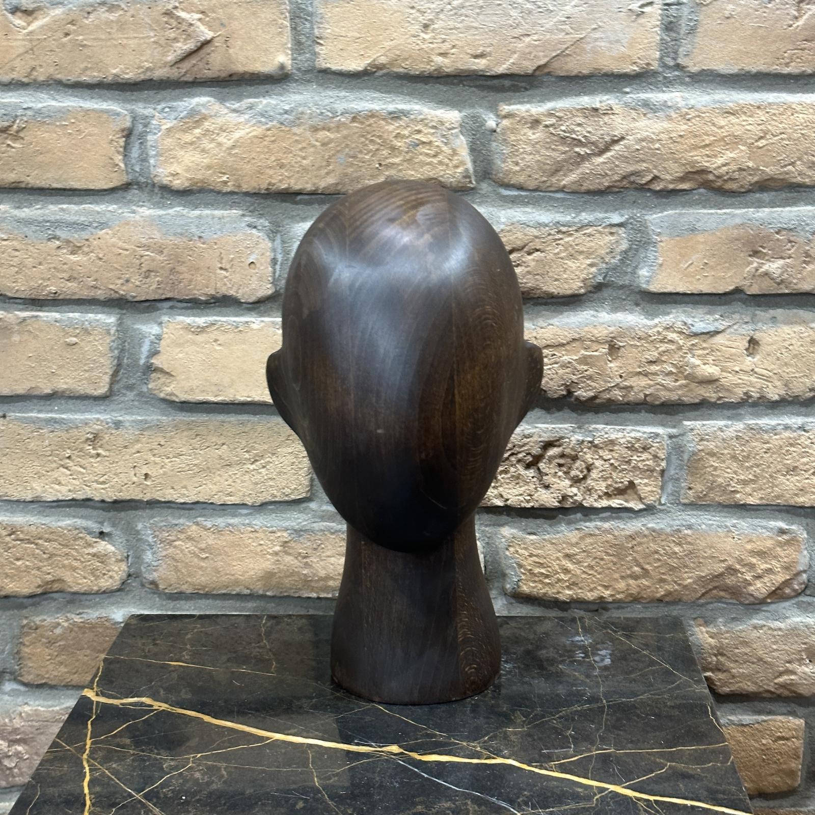 1950s Oak Mannequin Head Display (1 of 4)