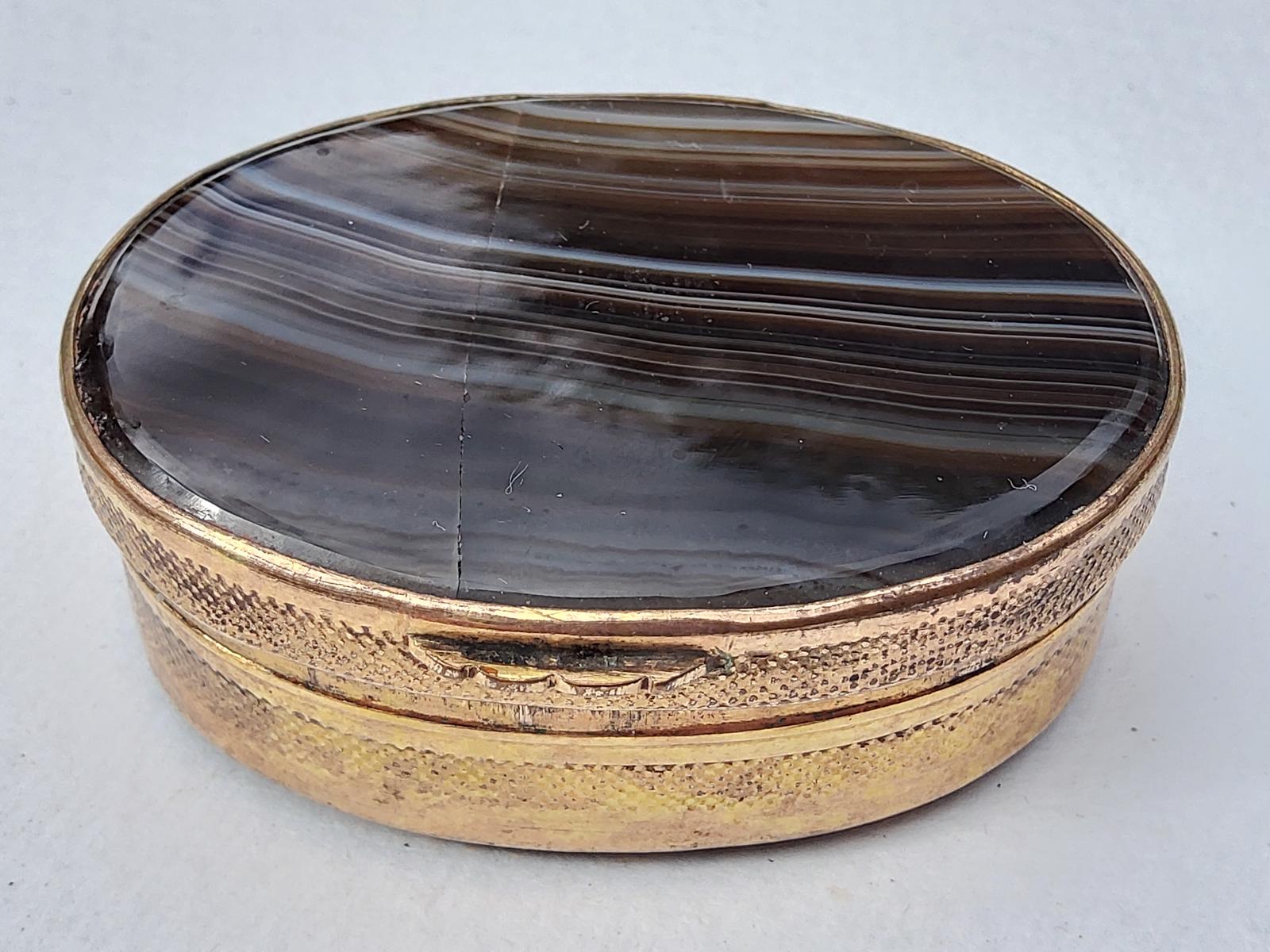 Georgian Agate Snuff Box (1 of 4)