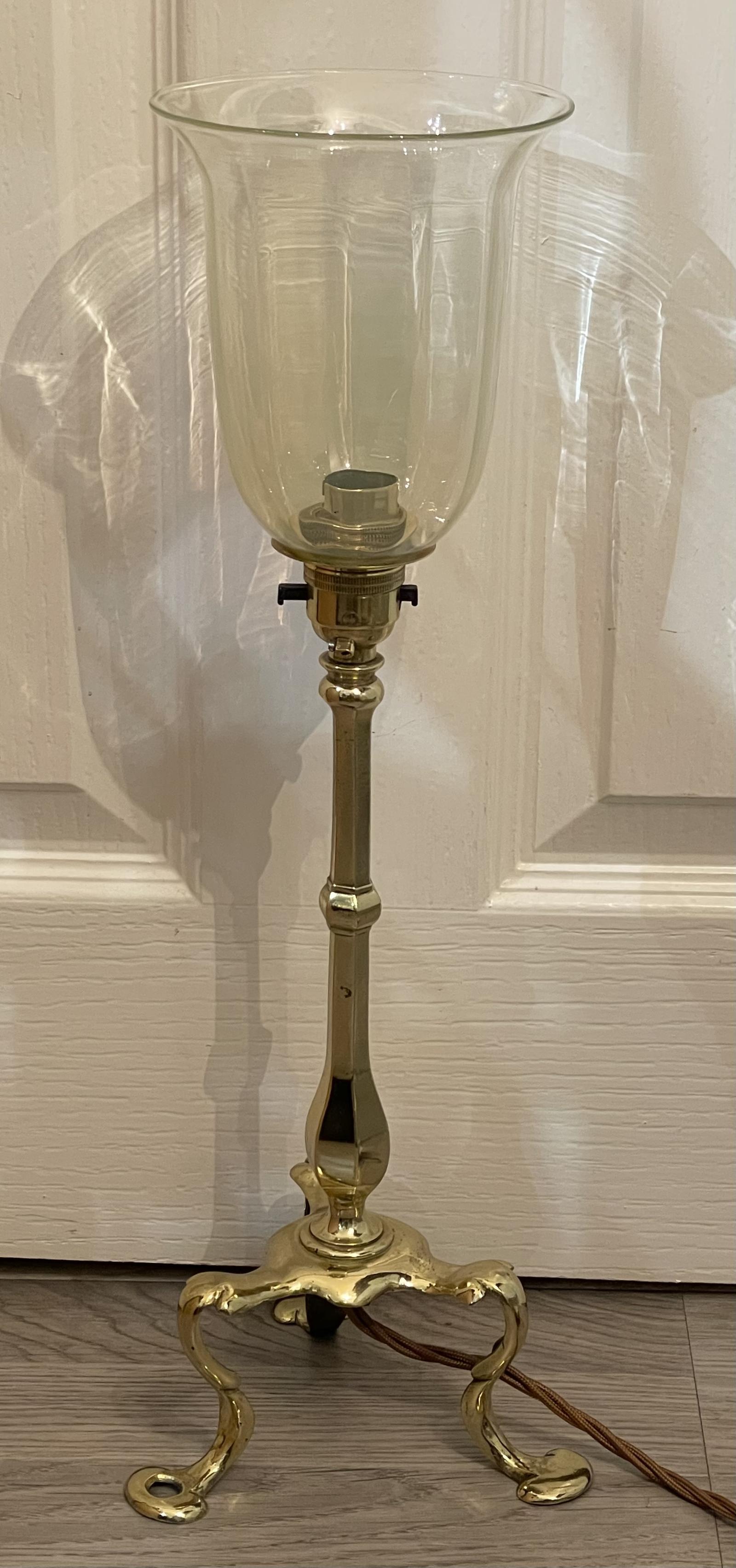 Pullman Brass Table Lamp with Vaseline Glass Shade (1 of 7) Pullman Brass Table Lamp with Vaseline Glass Shade (1 of 7)