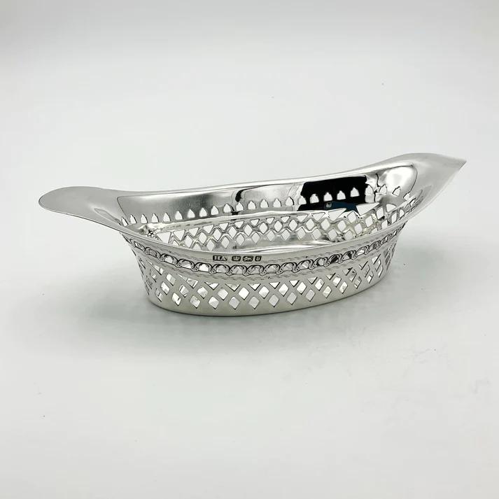 Antique 1894 Sterling Silver Pierced Bowl (1 of 12)