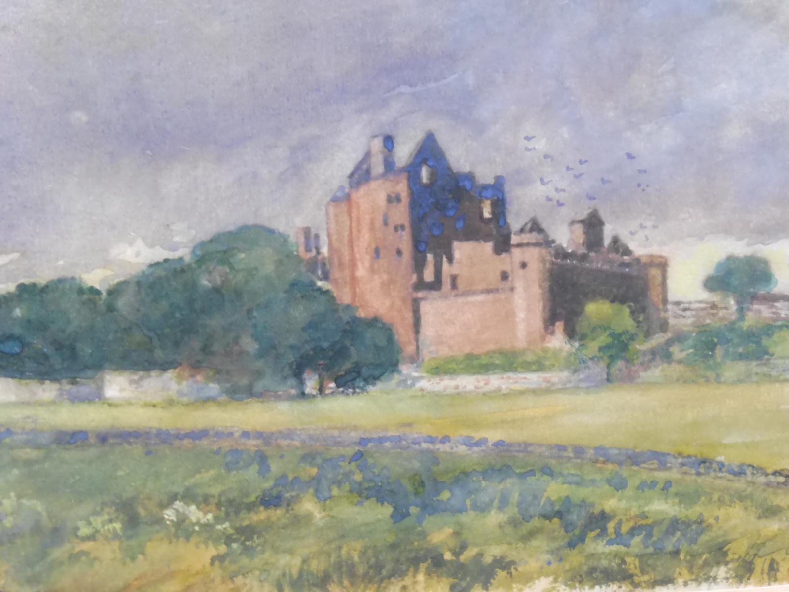 Watercolour Scottish Castle Ruins, A B Moffat (1 of 10) Watercolour Scottish Castle Ruins, A B Moffat (1 of 10)