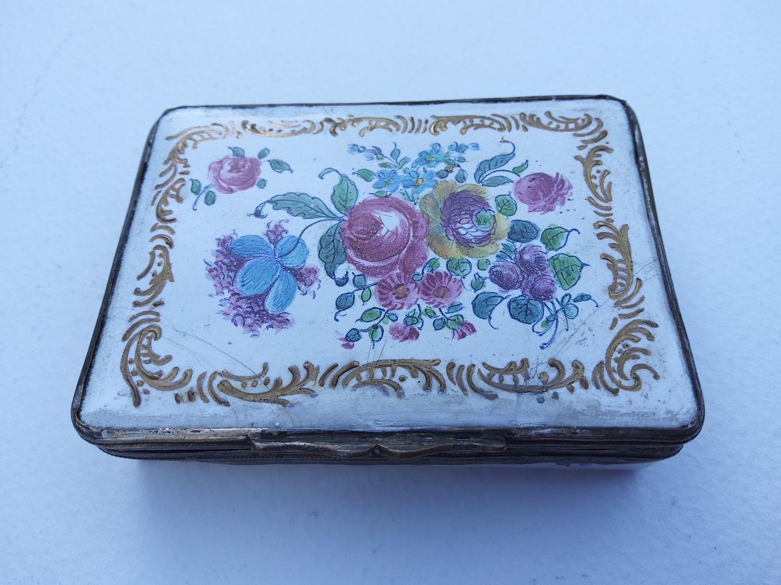 19th Centuary Rectangular Enamel Box (1 of 4) 19th Centuary Rectangular Enamel Box (1 of 4)