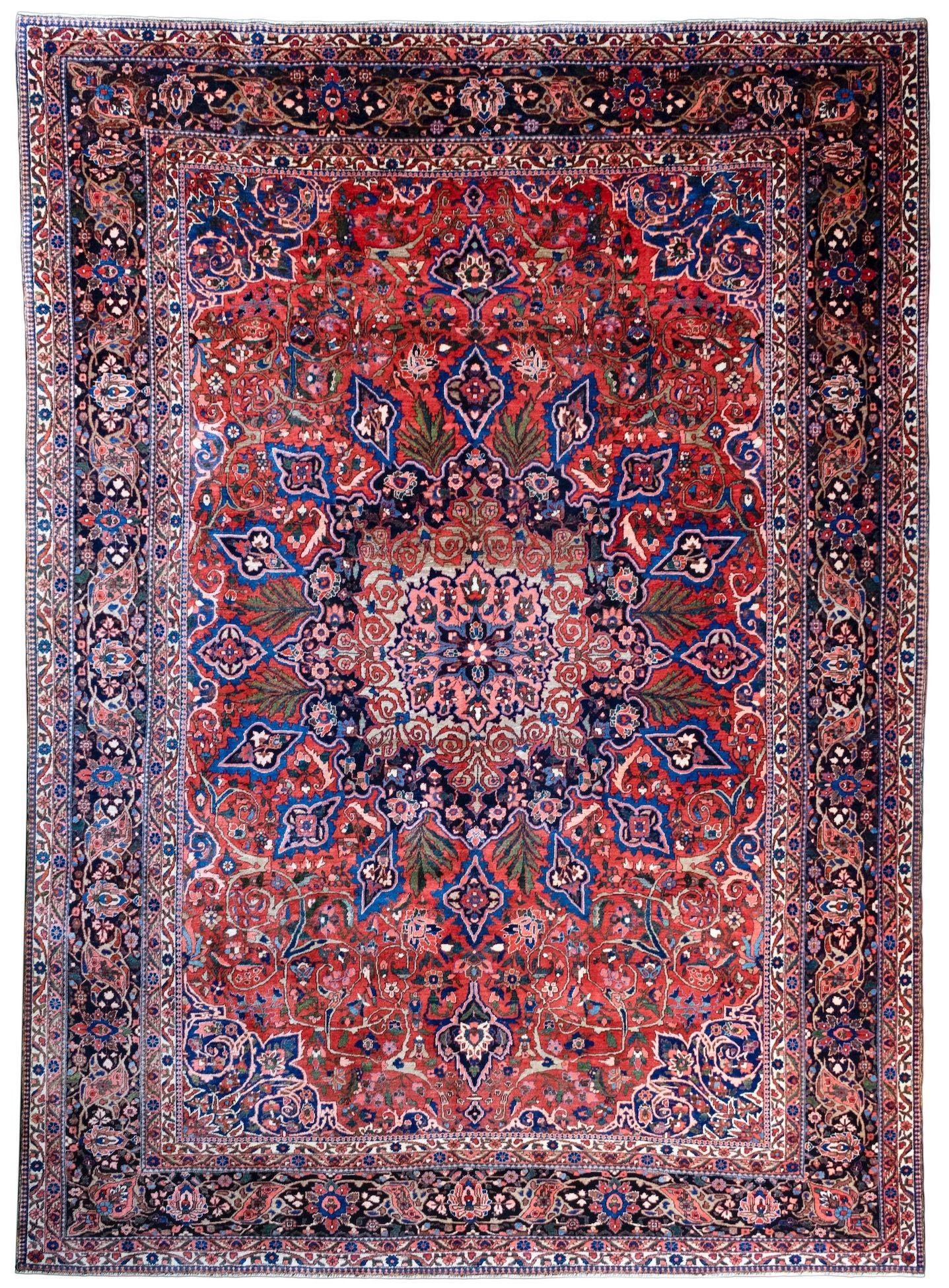 Antique Bakhtiar Carpet 4.33m x 3.06m (1 of 20)