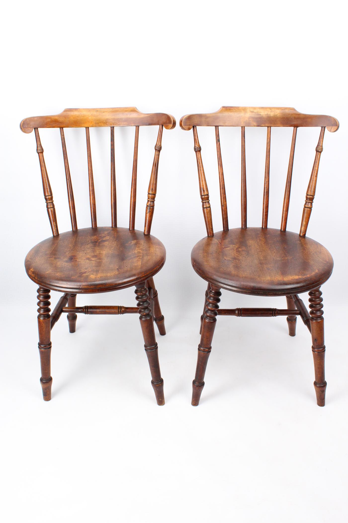 Pair of Antique Swedish Ibex Kitchen Chairs (1 of 13) Pair of Antique Swedish Ibex Kitchen Chairs (1 of 13)