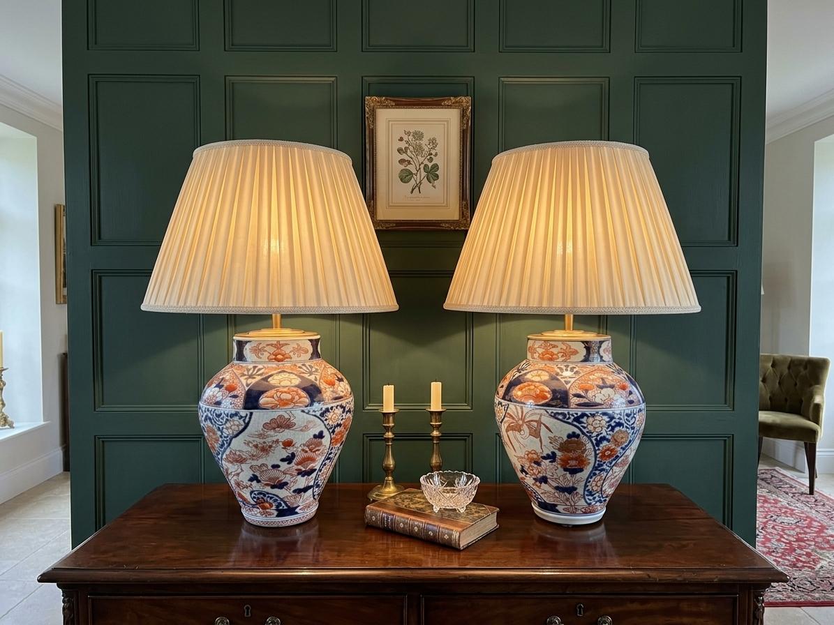 Pair of 19th Century Imari Vase Lamps (1 of 8) Pair of 19th Century Imari Vase Lamps (1 of 8)