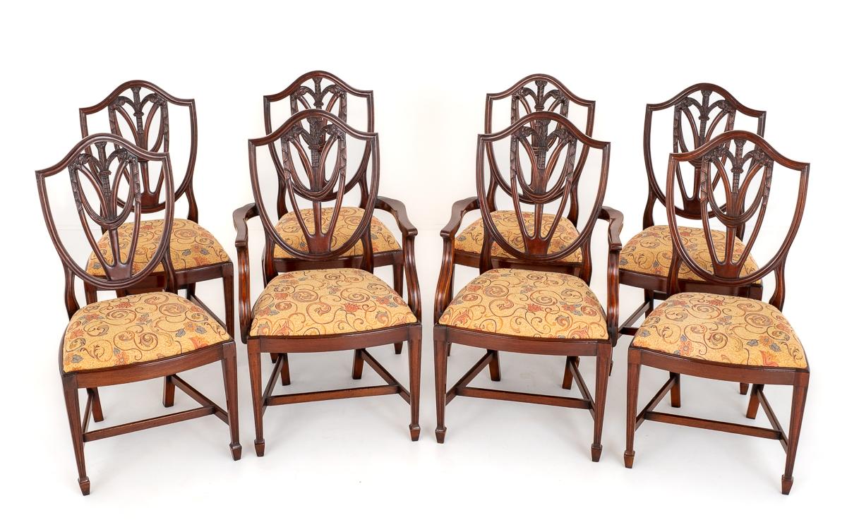 Set of 8 Georgian Revival Mahogany Dining Chairs c.1920 (1 of 14) Set of 8 Georgian Revival Mahogany Dining Chairs c.1920 (1 of 14)