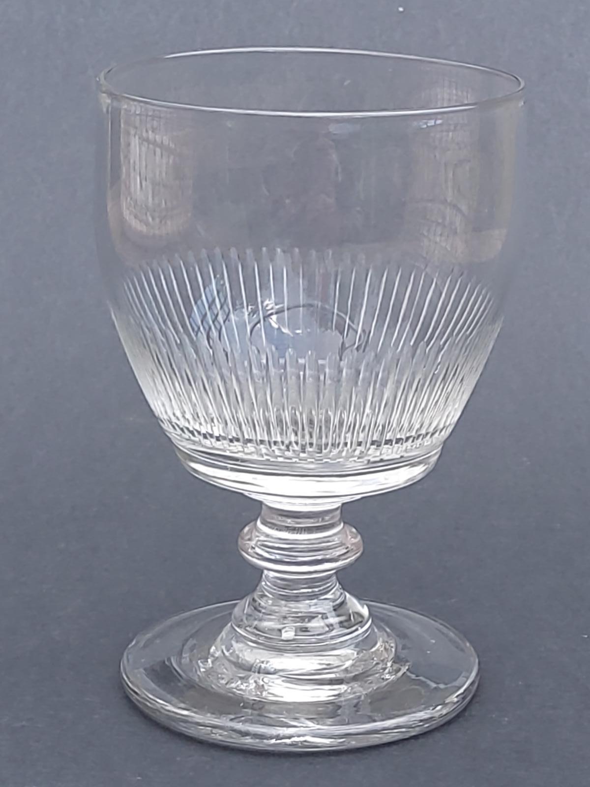 Georgian Glass Rummer with Cut Facets (1 of 6)
