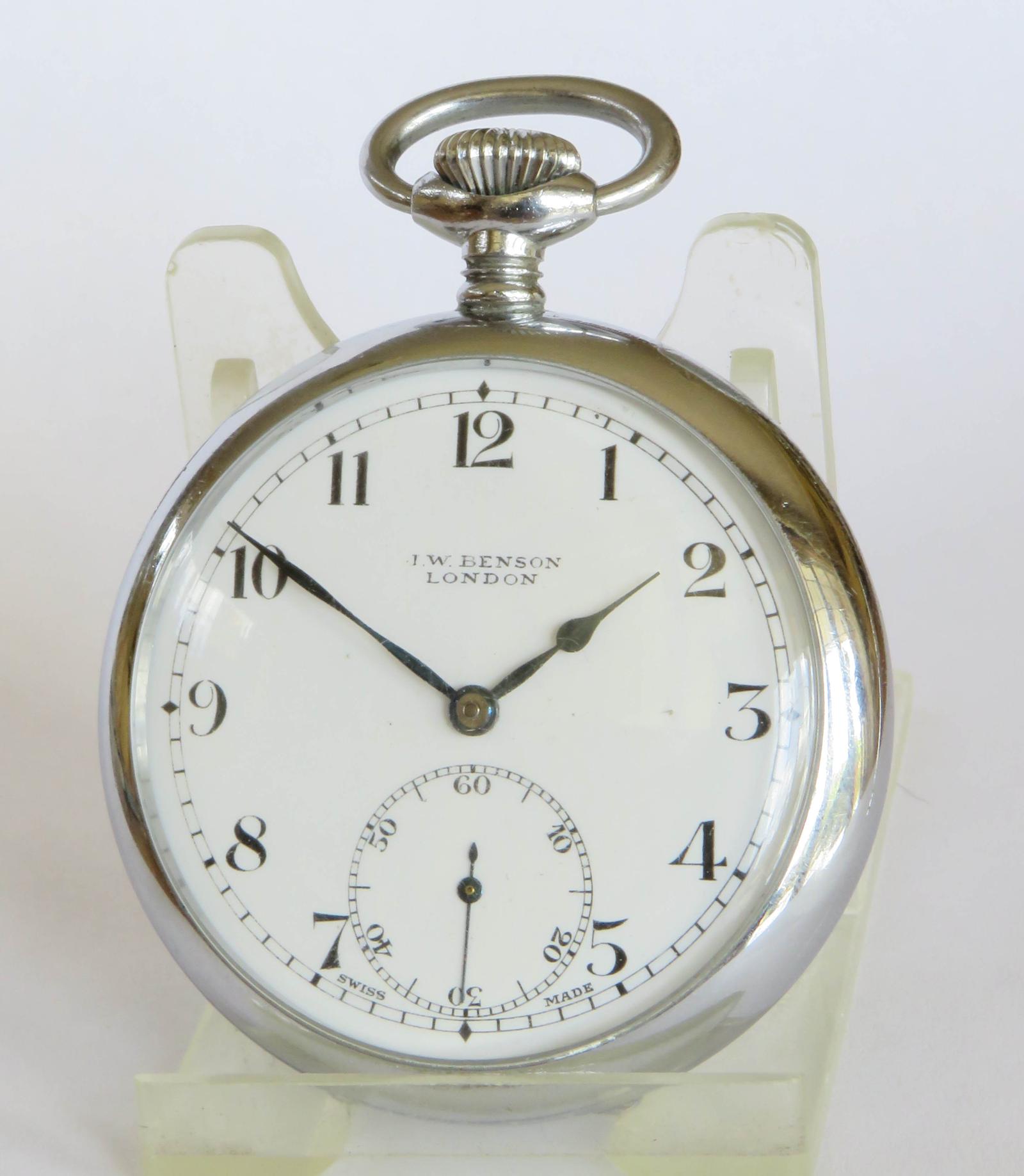 Pocket Watch: 1940s Vertex Pocket Watch - J W Benson (1 of 6)
