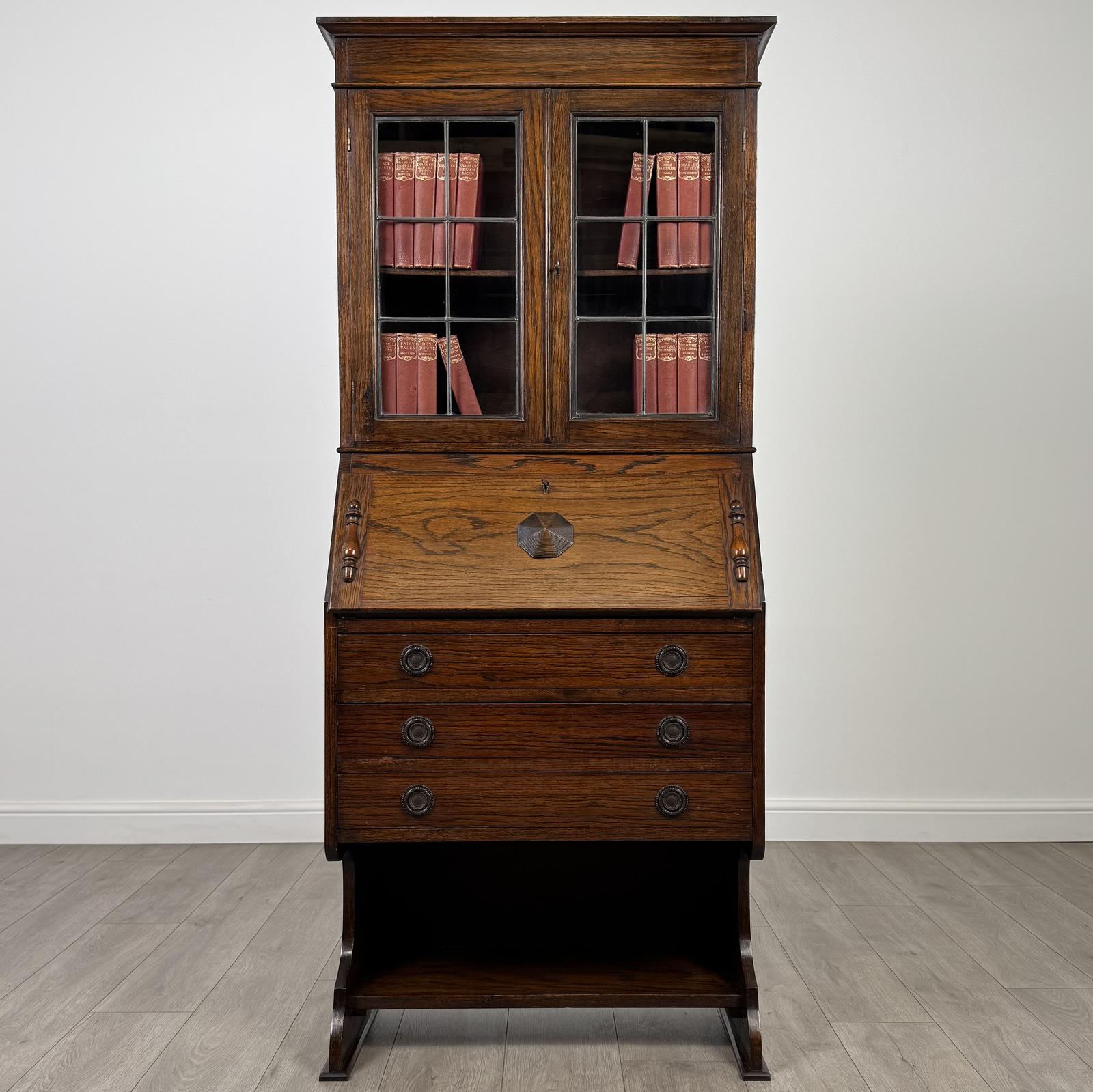 Antique 20th Century Bureau Bookcase In Oak (1 of 13) Antique 20th Century Bureau Bookcase In Oak (1 of 13)