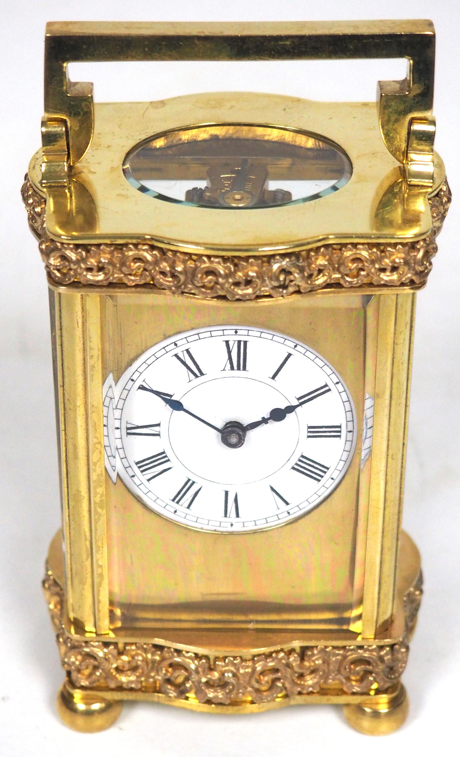 Unique Antique French Carriage Clock with Foliate Carved Decoration to the Serpentine Case (1 of 6) Unique Antique French Carriage Clock with Foliate Carved Decoration to the Serpentine Case (1 of 6)