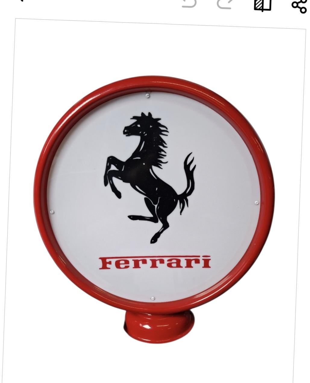 Retro Circular Ferrari Branded Light Box (1 of 2) Retro Circular Ferrari Branded Light Box (1 of 2)