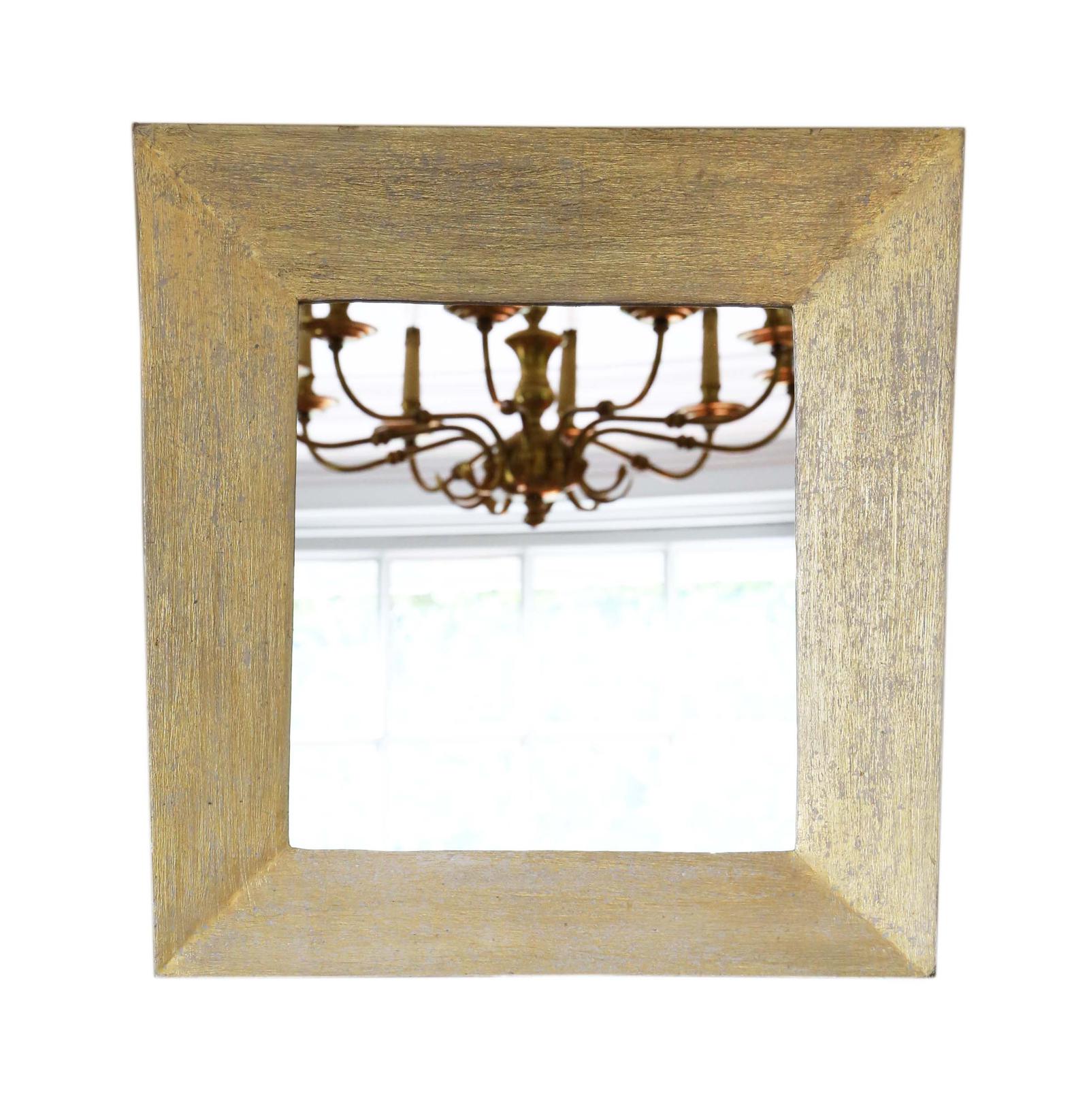 Distressed Gold Overmantle or Wall Mirror (1 of 4)