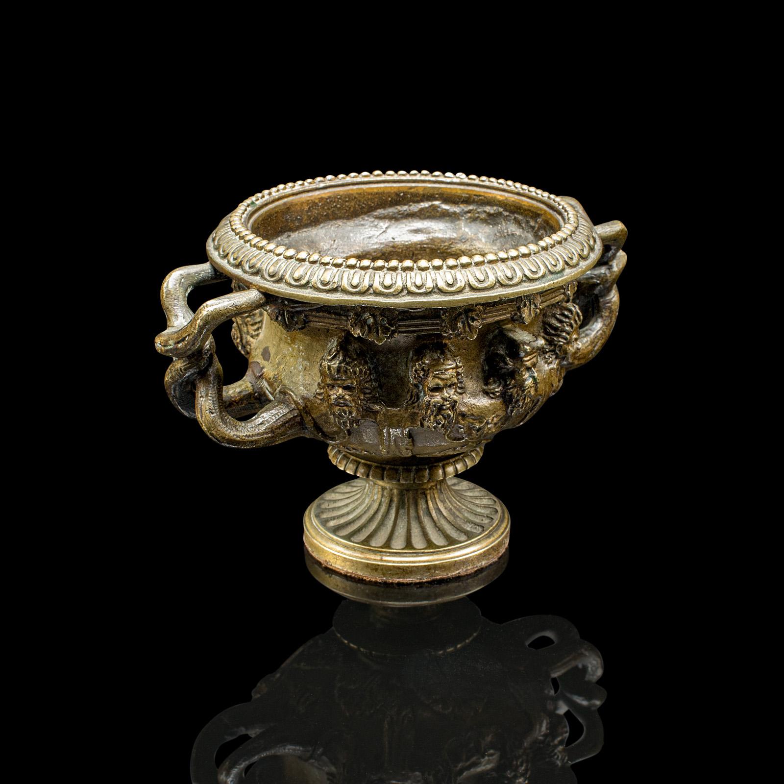 Small Antique Grand Tour Warwick Vase, Italian Decor, Planter c.1850 (1 of 9)