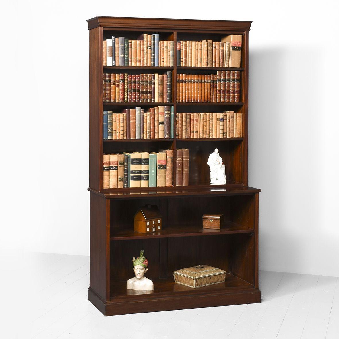 Edwardian Two-part Mahogany Open Bookcase (1 of 6) Edwardian Two-part Mahogany Open Bookcase (1 of 6)