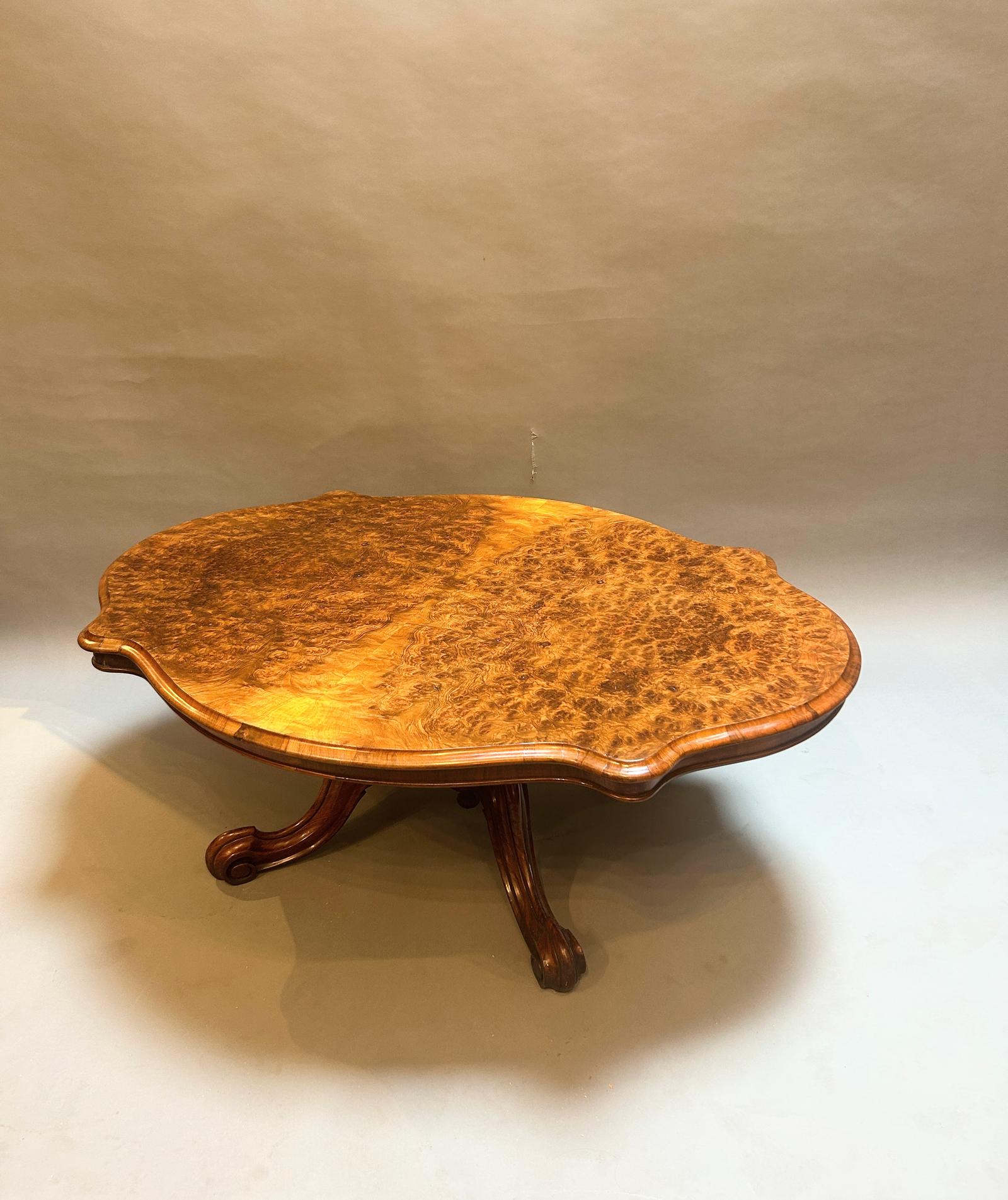 Victorian Burr Walnut Coffee Table (1 of 6)