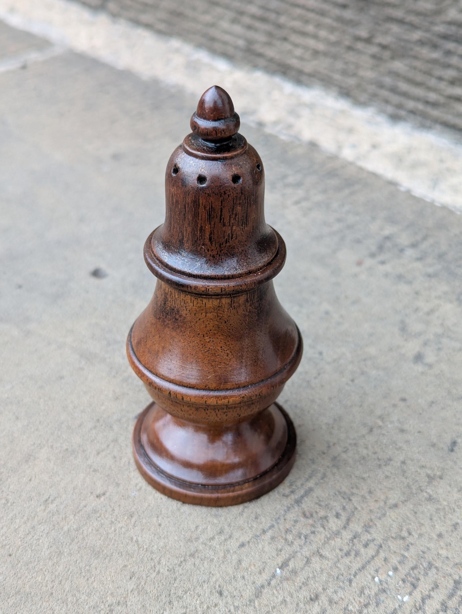 19th Century Treen Fruitwood Shaker (1 of 9)