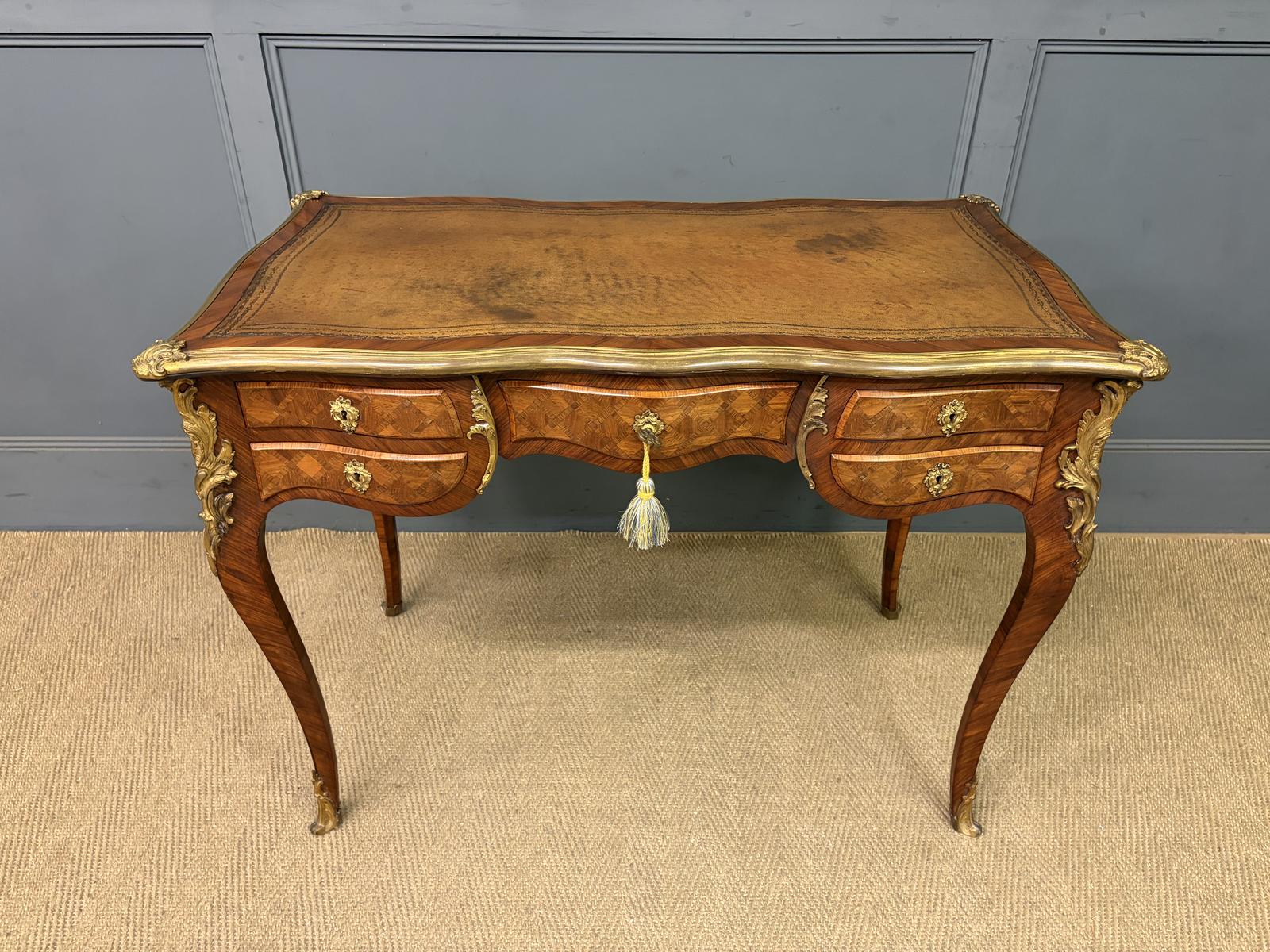 19th Century French Parquetry Writing Desk (1 of 19) 19th Century French Parquetry Writing Desk (1 of 19)