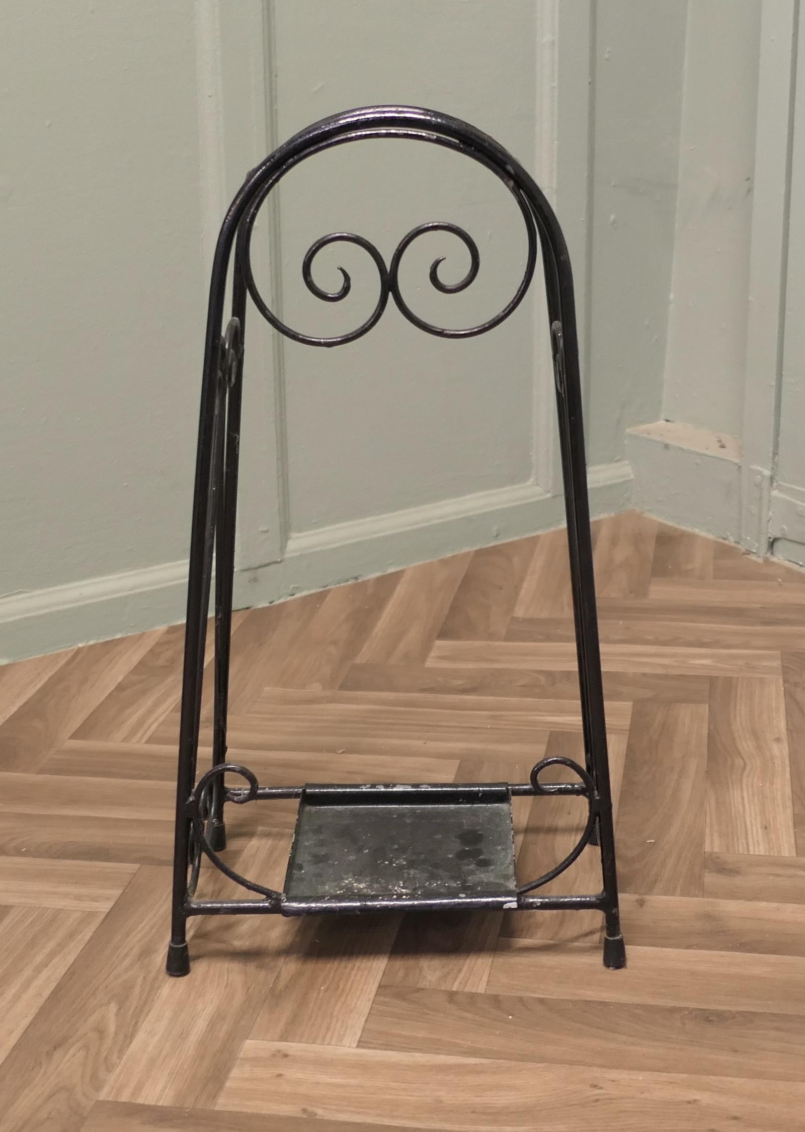 Retro Chic Wrought Iron Umbrella & Walking Stick Stand (1 of 5)