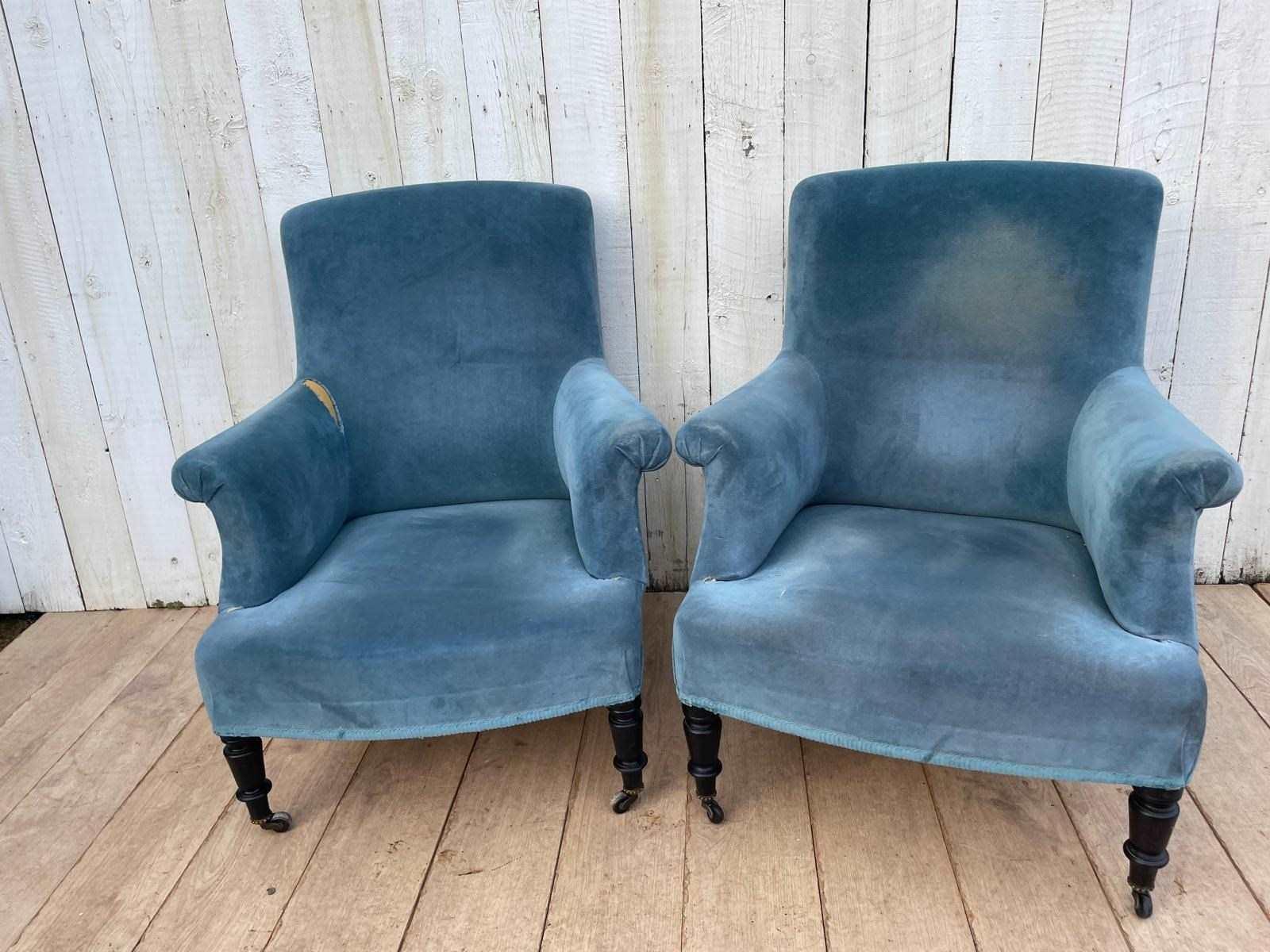 Pair of Antique French Armchairs (1 of 9)