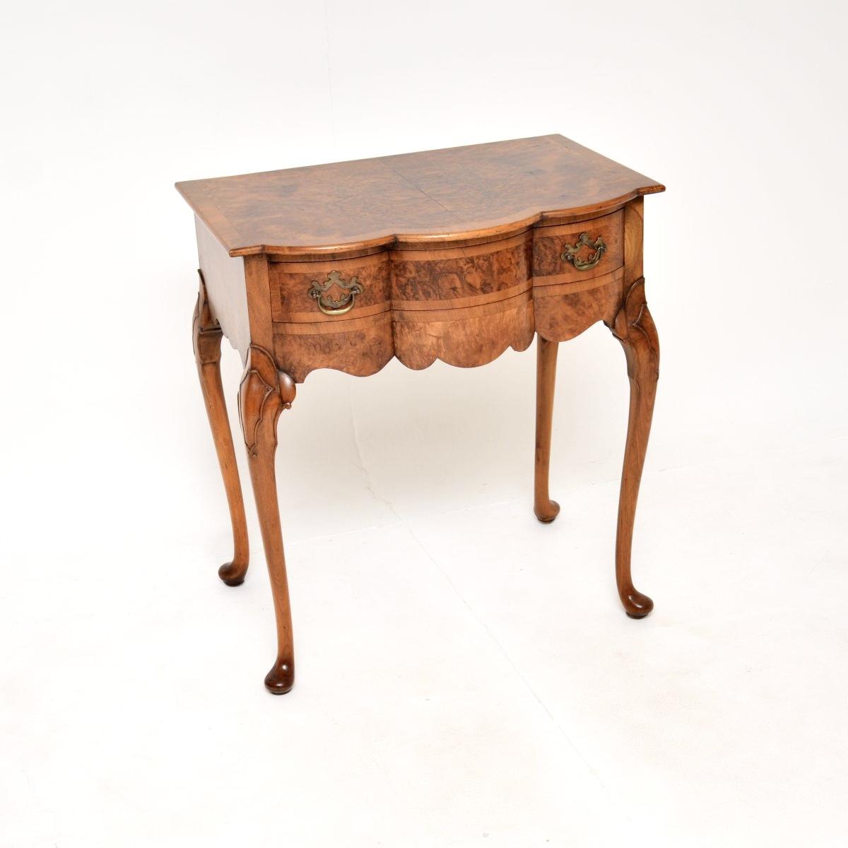 Antique Burr Walnut Console / Side Table (1 of 10) Antique Burr Walnut Console / Side Table (1 of 10)