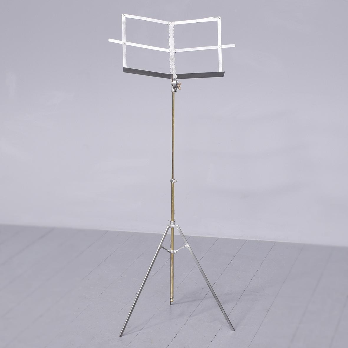 Brass & Metal Folding or Campaign Music Stand (1 of 5) Brass & Metal Folding or Campaign Music Stand (1 of 5)