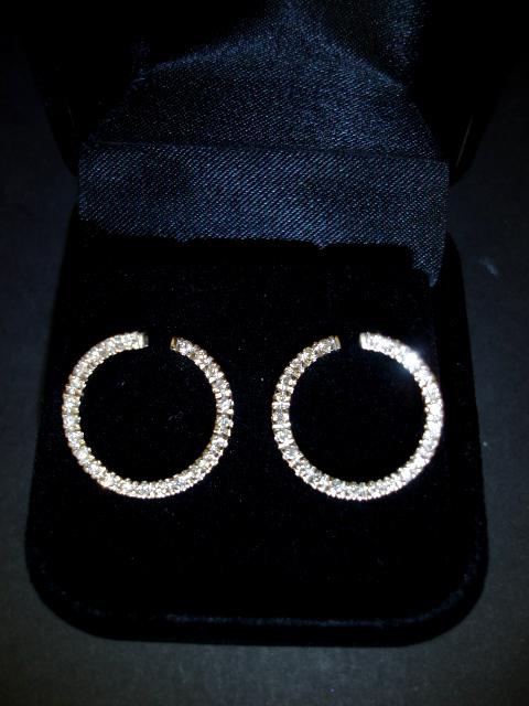 Diamond Hoop Earrings (1 of 1)