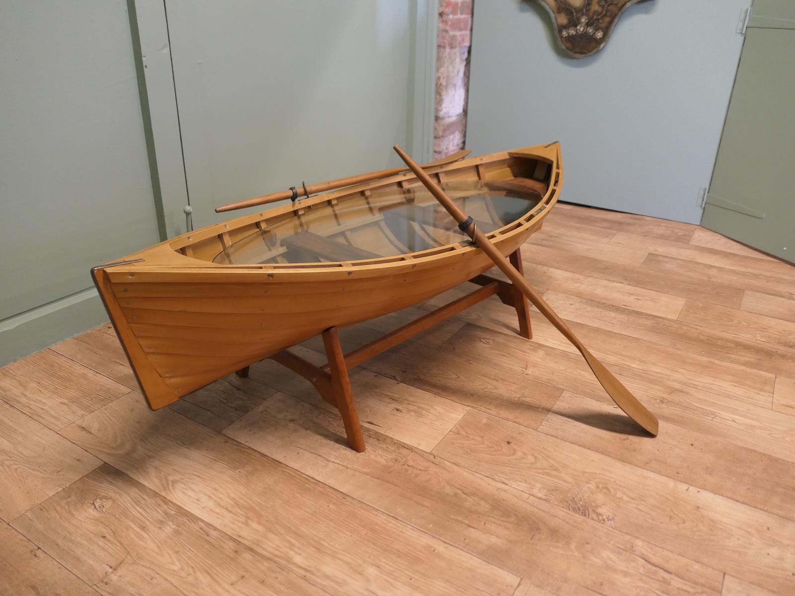Quirky Canoe Coffee Table with Oars (1 of 6) Quirky Canoe Coffee Table with Oars (1 of 6)