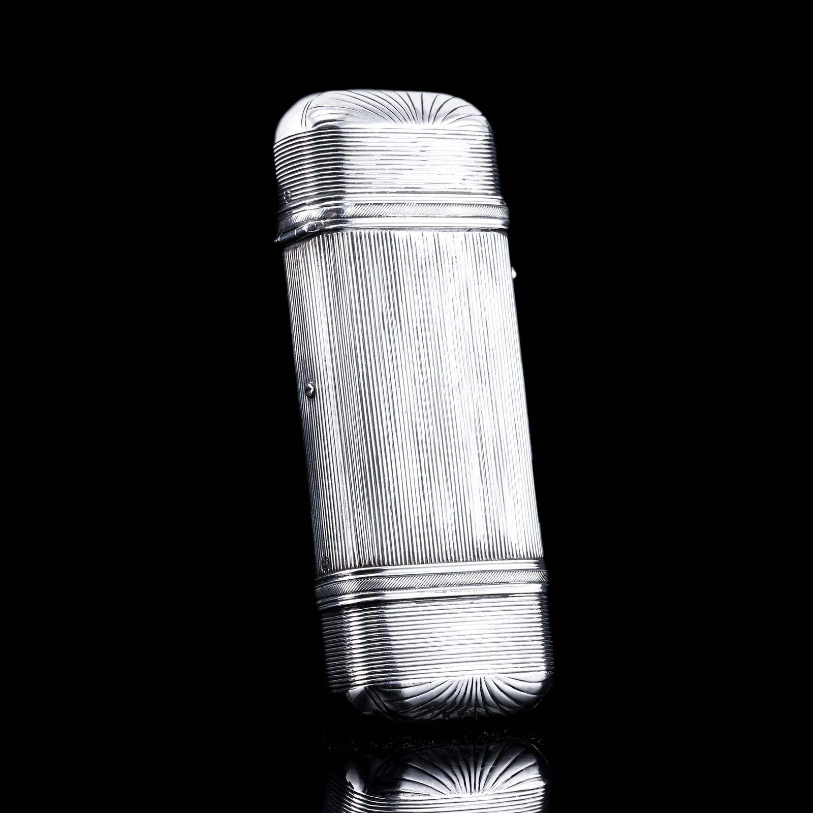 Antique Solid Silver Cigar / Cheroot Case with Reeded Design - Dutch (1 of 16) Antique Solid Silver Cigar / Cheroot Case with Reeded Design - Dutch (1 of 16)