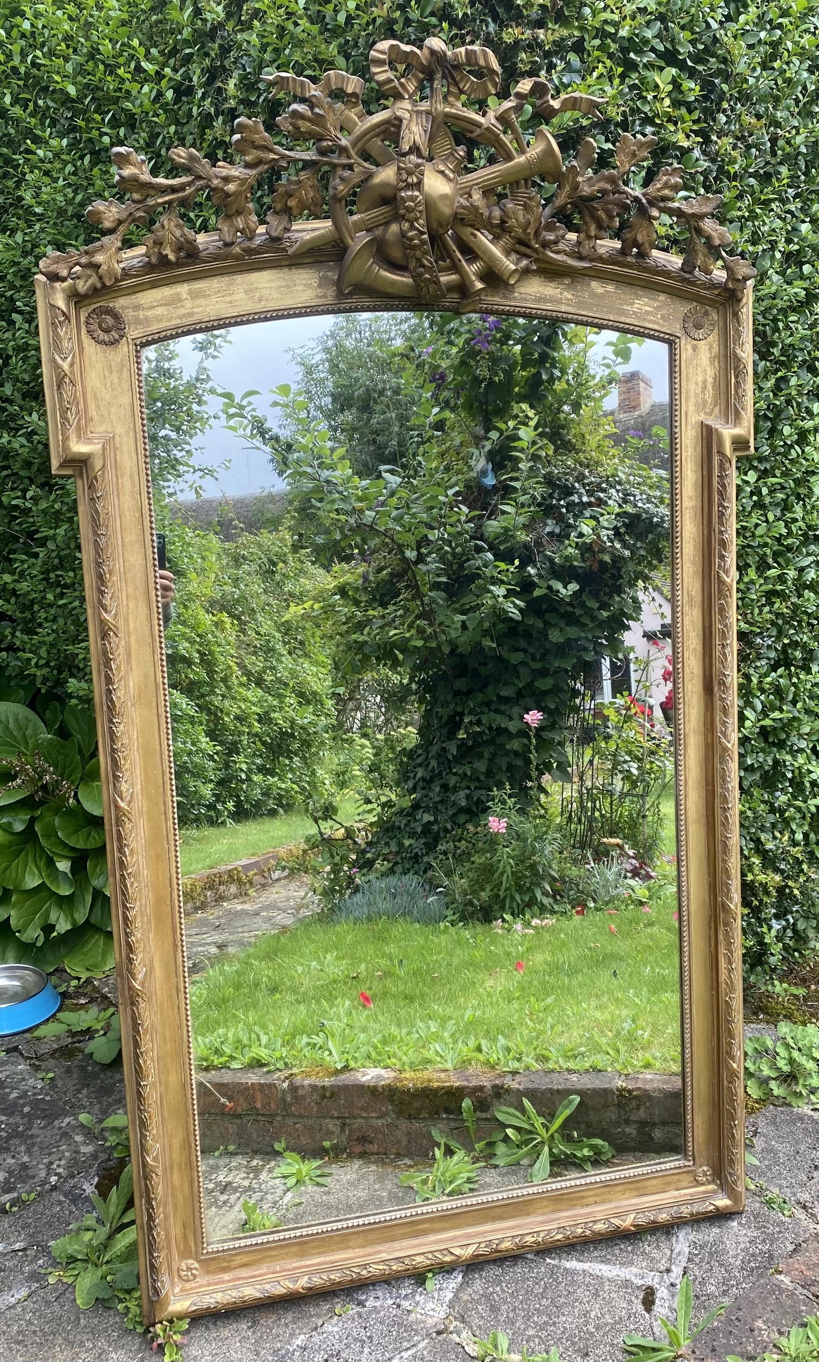 Large 19th Century Gilt Mirror (1 of 6) Large 19th Century Gilt Mirror (1 of 6)