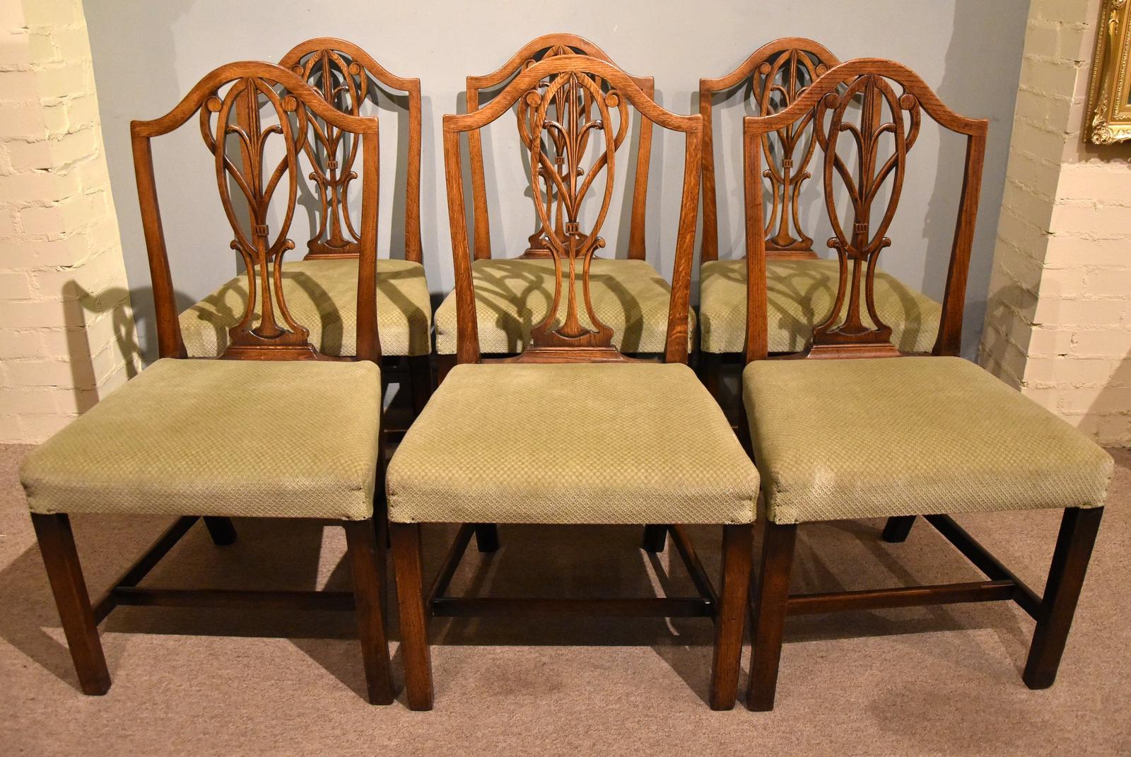 Set of Six Hepplewhite Dining Chairs (1 of 8) Set of Six Hepplewhite Dining Chairs (1 of 8)
