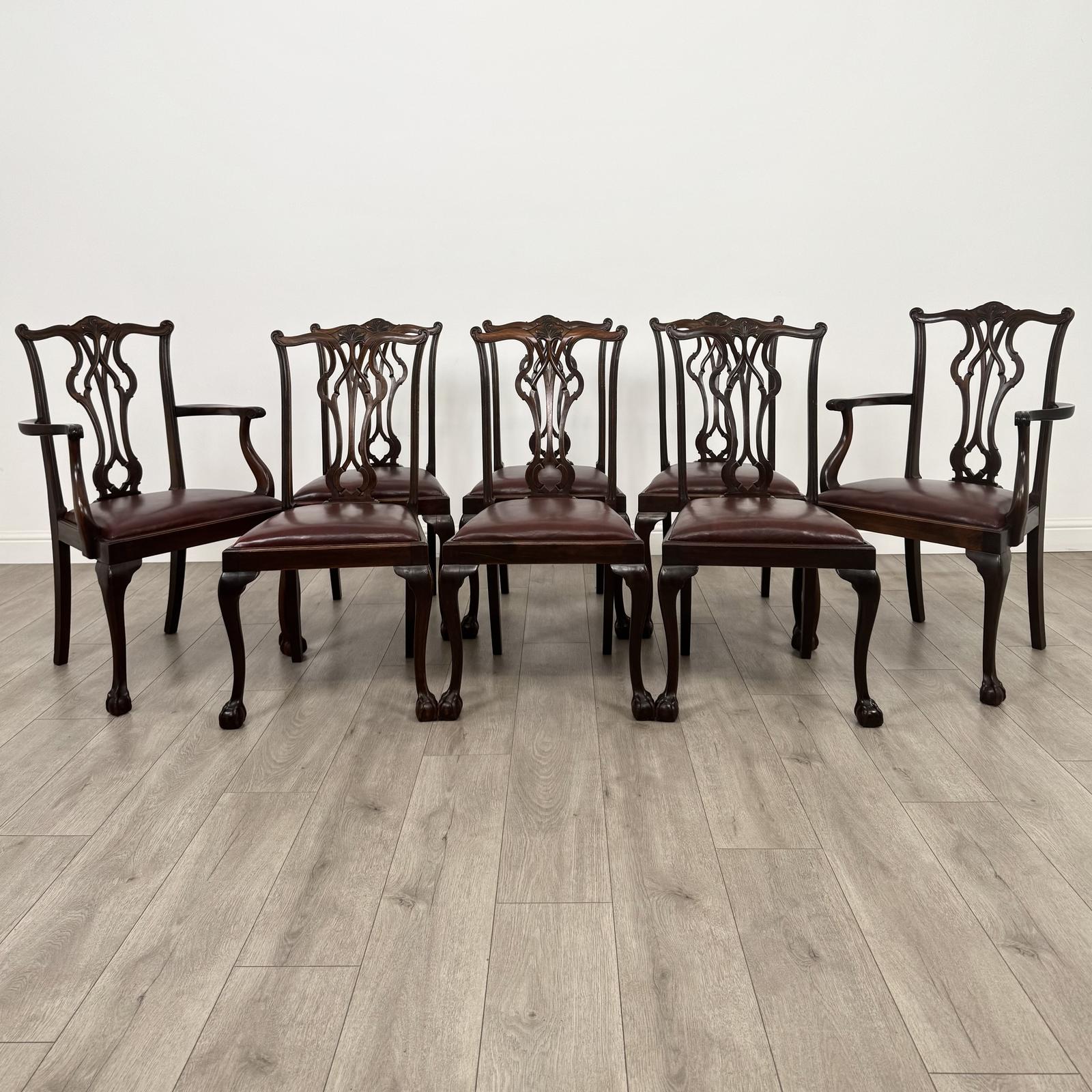 Antique 19th Century Fine Quality Set Of 8 Dining Chairs (1 of 10)