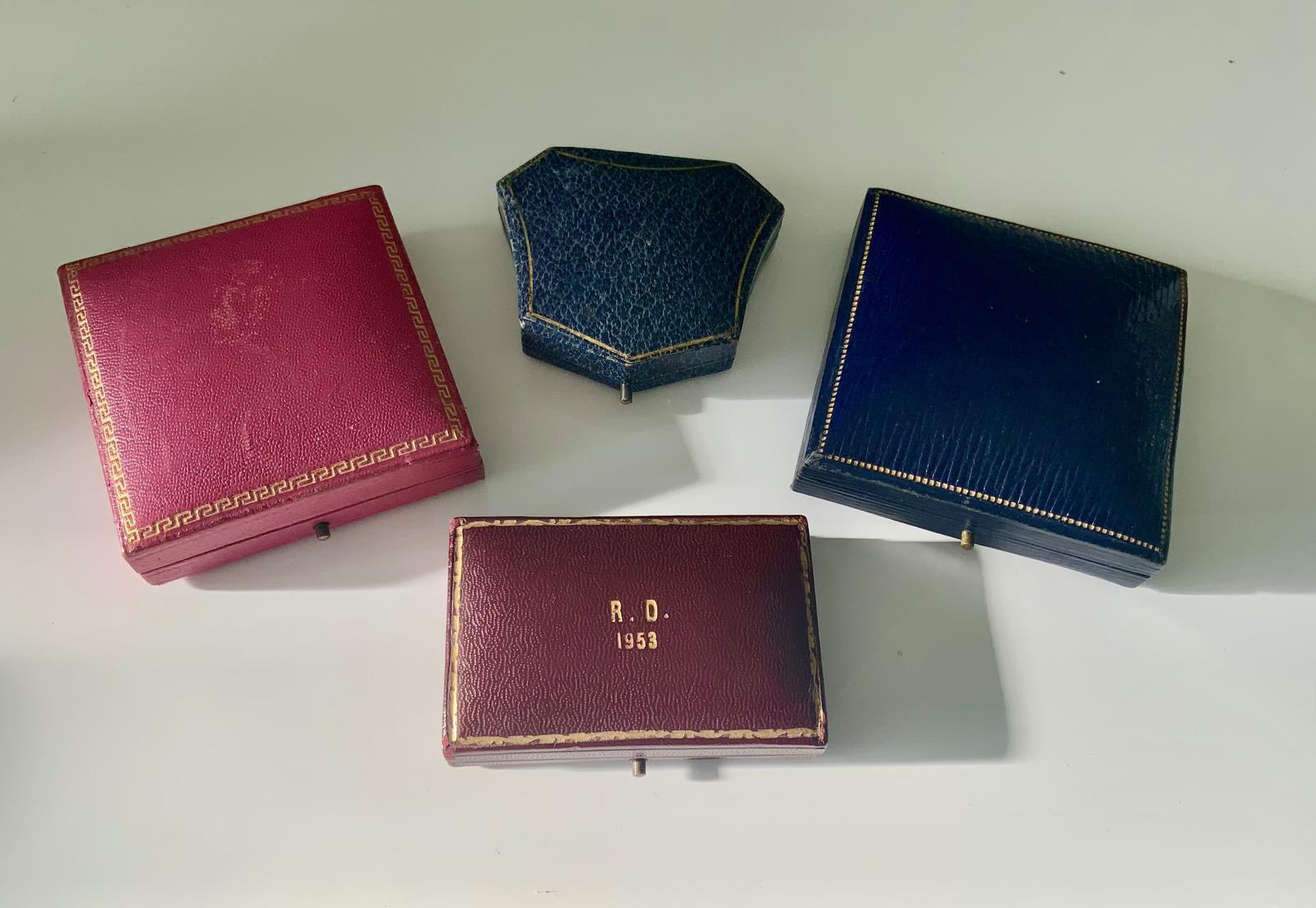 Four Antique / Vintage Jewellery Boxes (1 of 2) Four Antique / Vintage Jewellery Boxes (1 of 2)