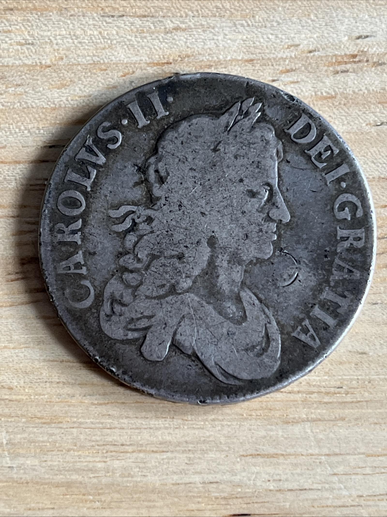Charles II - 1664 Silver Crown - XVI (1 of 15)