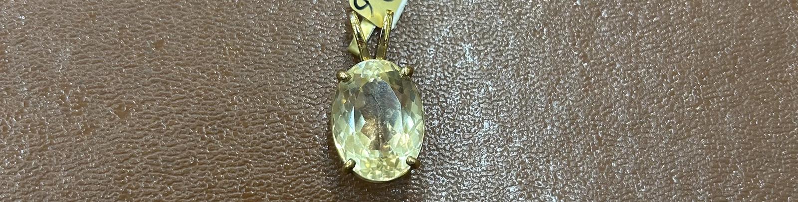 9ct Citrine Pendant (1 of 2)